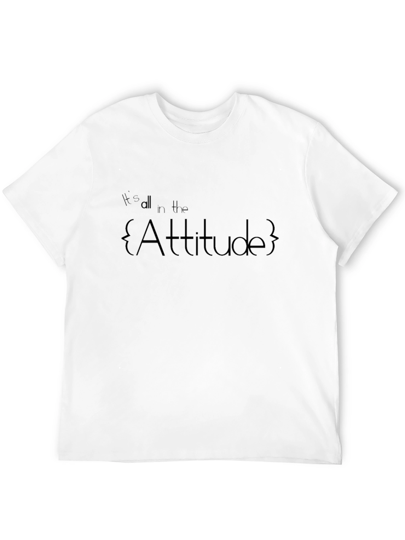 Attitude Graphic Tee - Mens Black T-Shirt
