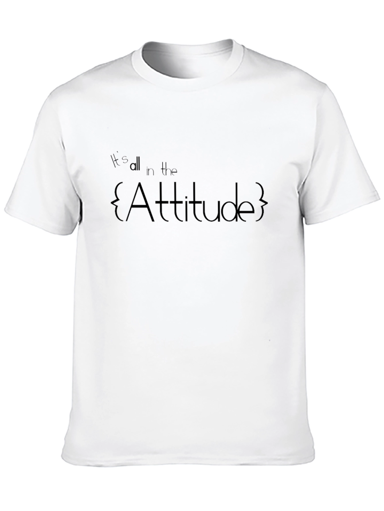 Attitude Graphic Tee - Mens Black T-Shirt