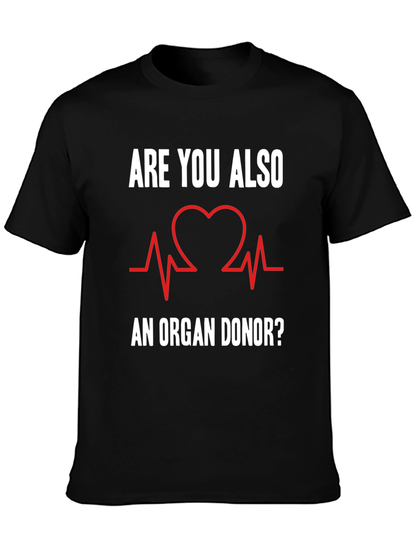 Organ Donor T-Shirt Heartbeat Graphic Tee