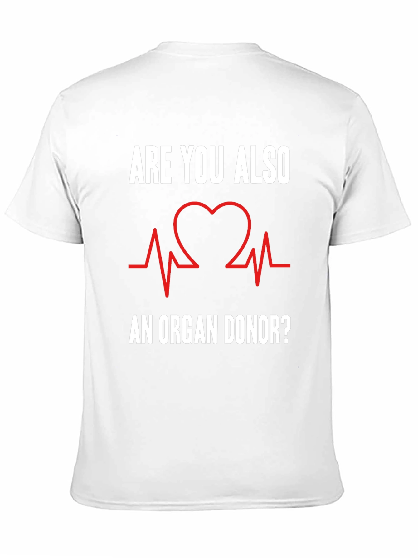 Organ Donor T-Shirt Heartbeat Graphic Tee