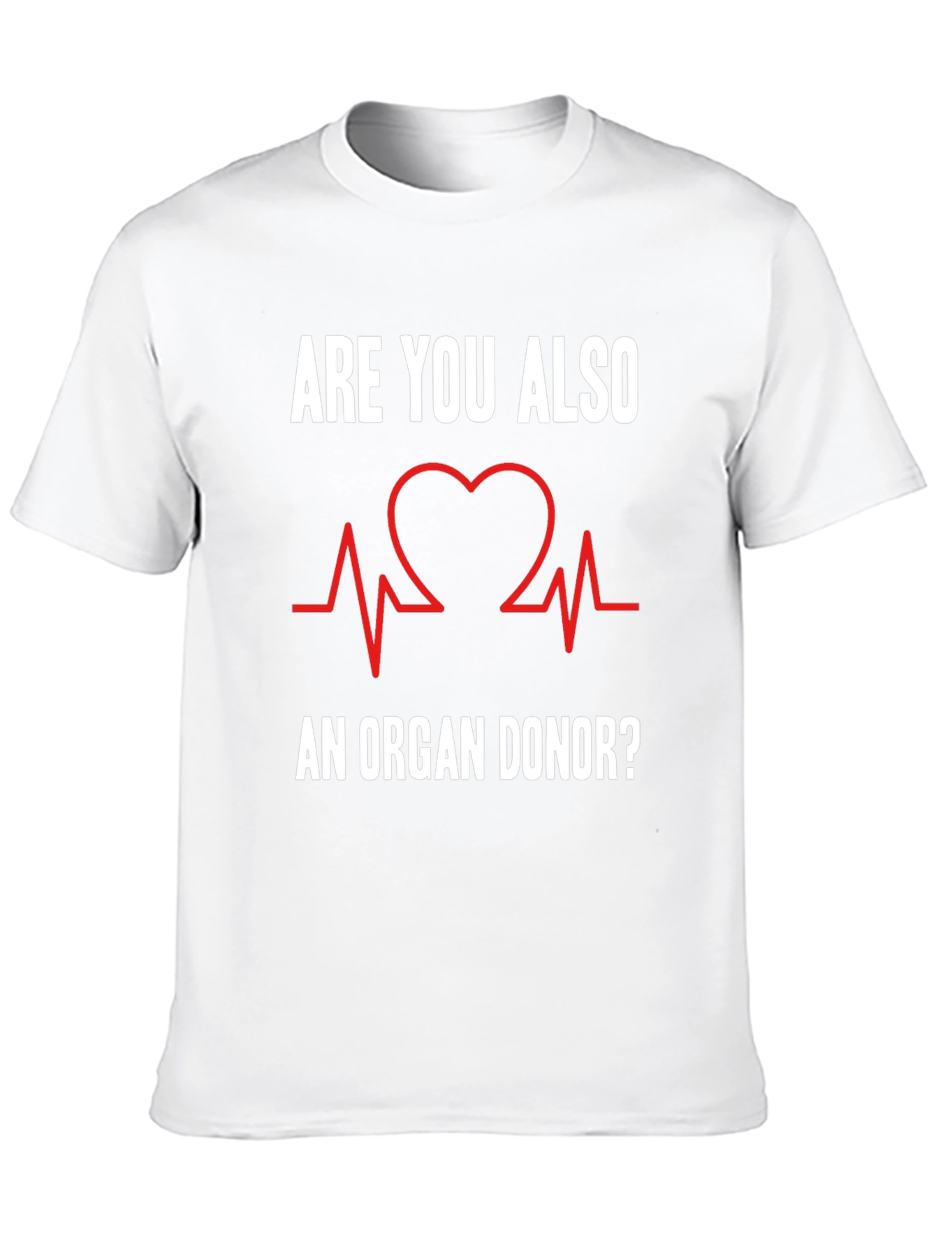 Organ Donor T-Shirt Heartbeat Graphic Tee