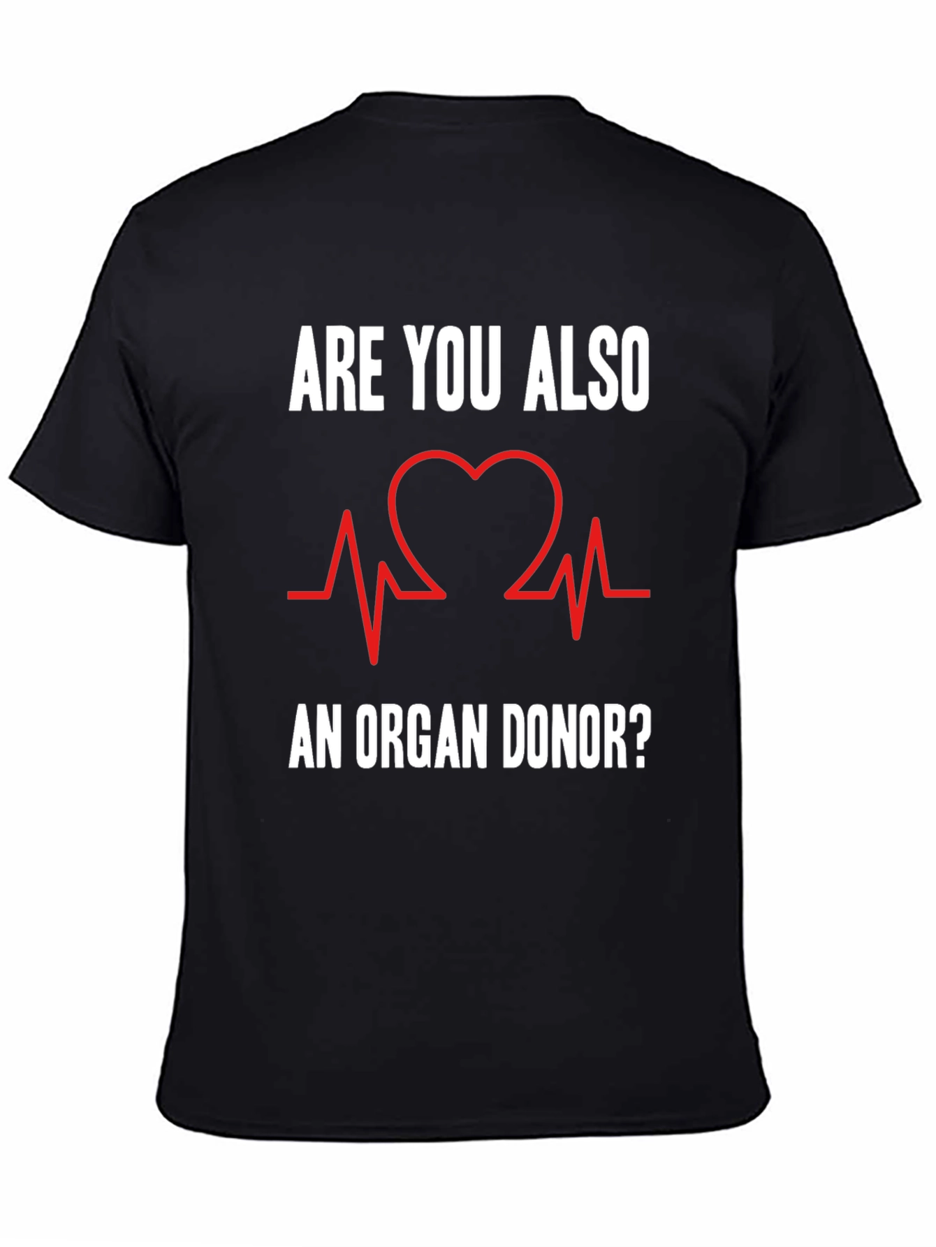 Organ Donor T-Shirt Heartbeat Graphic Tee