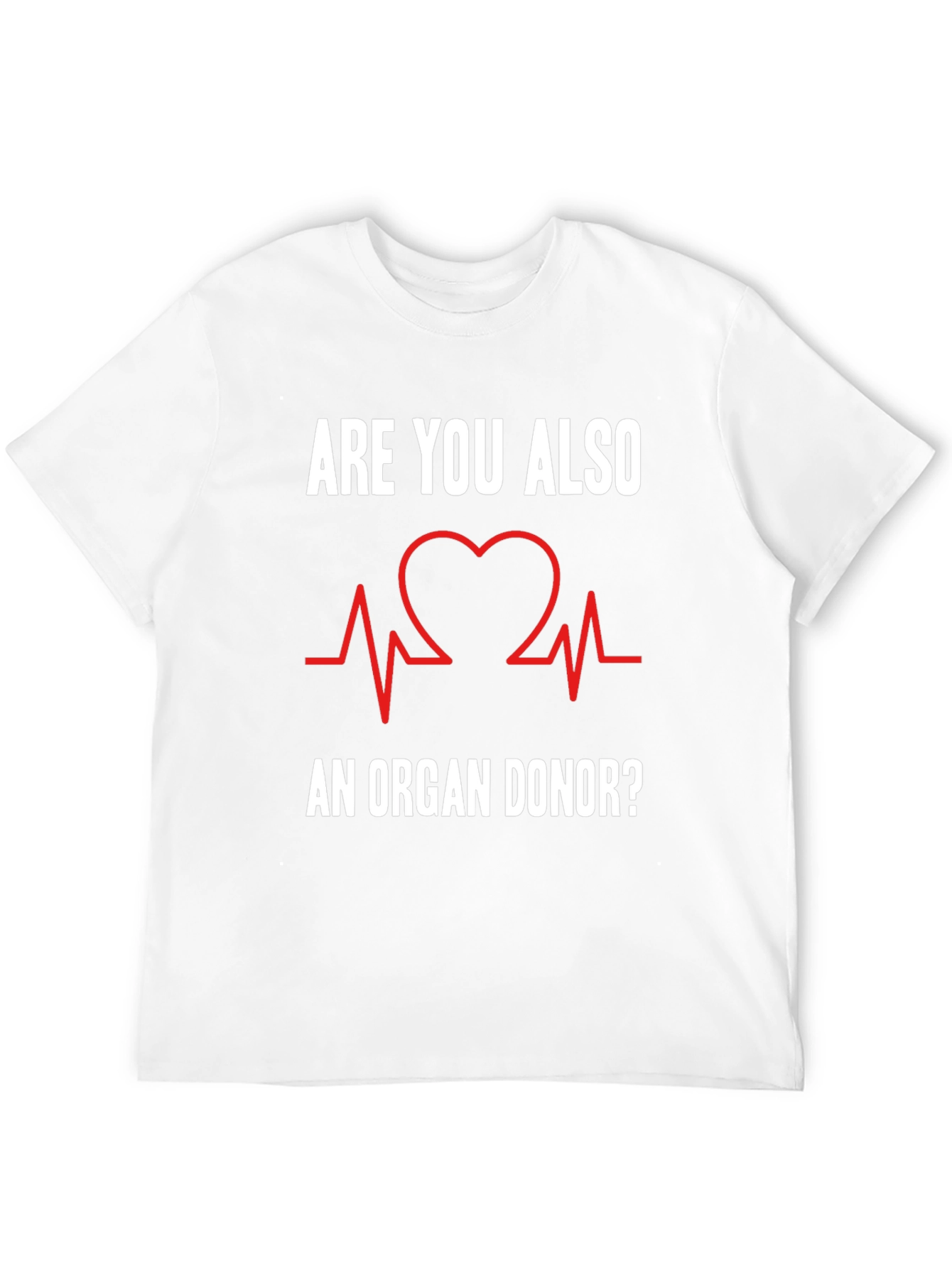 Organ Donor T-Shirt Heartbeat Graphic Tee
