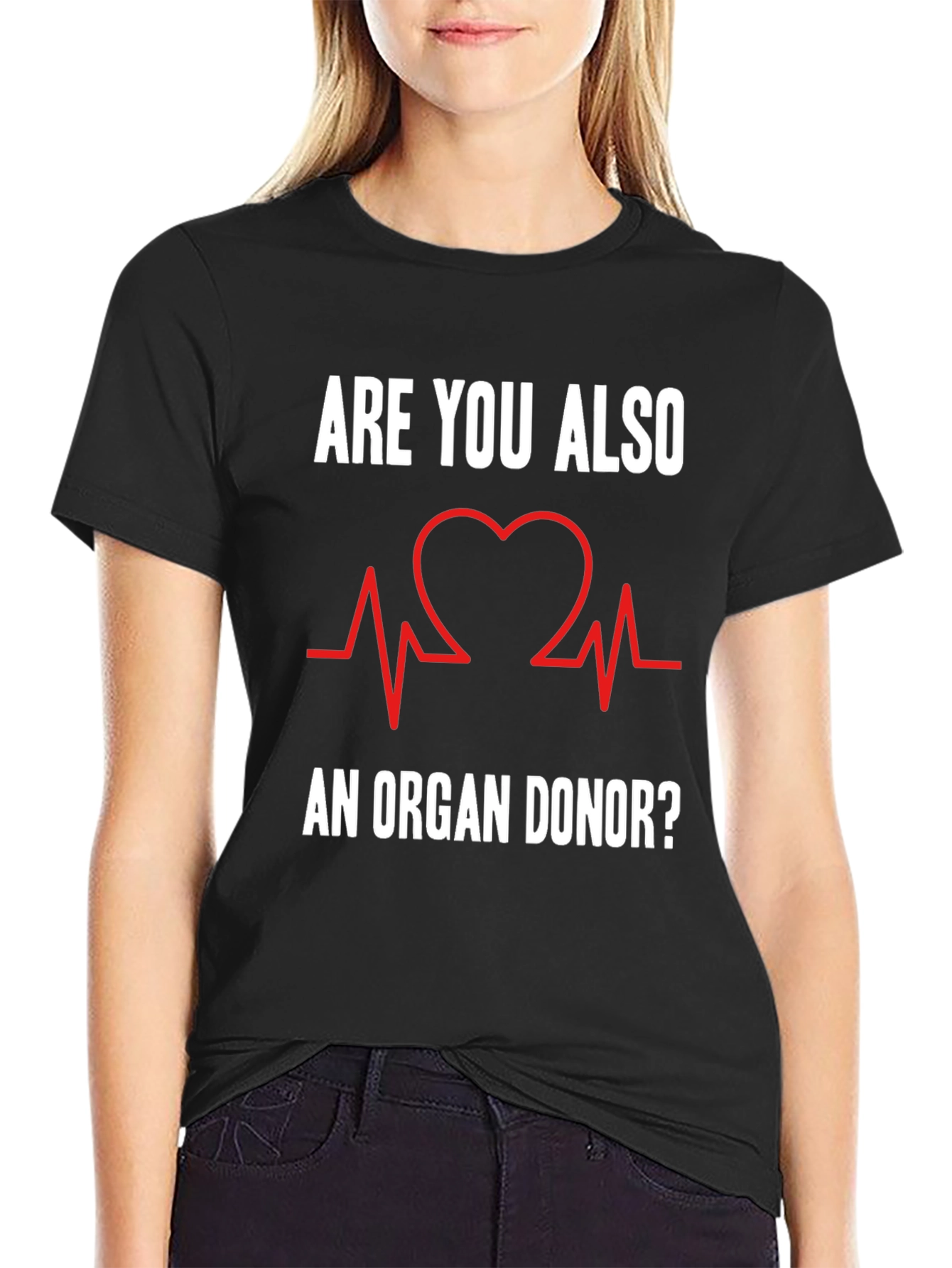 Organ Donor T-Shirt Heartbeat Graphic Tee