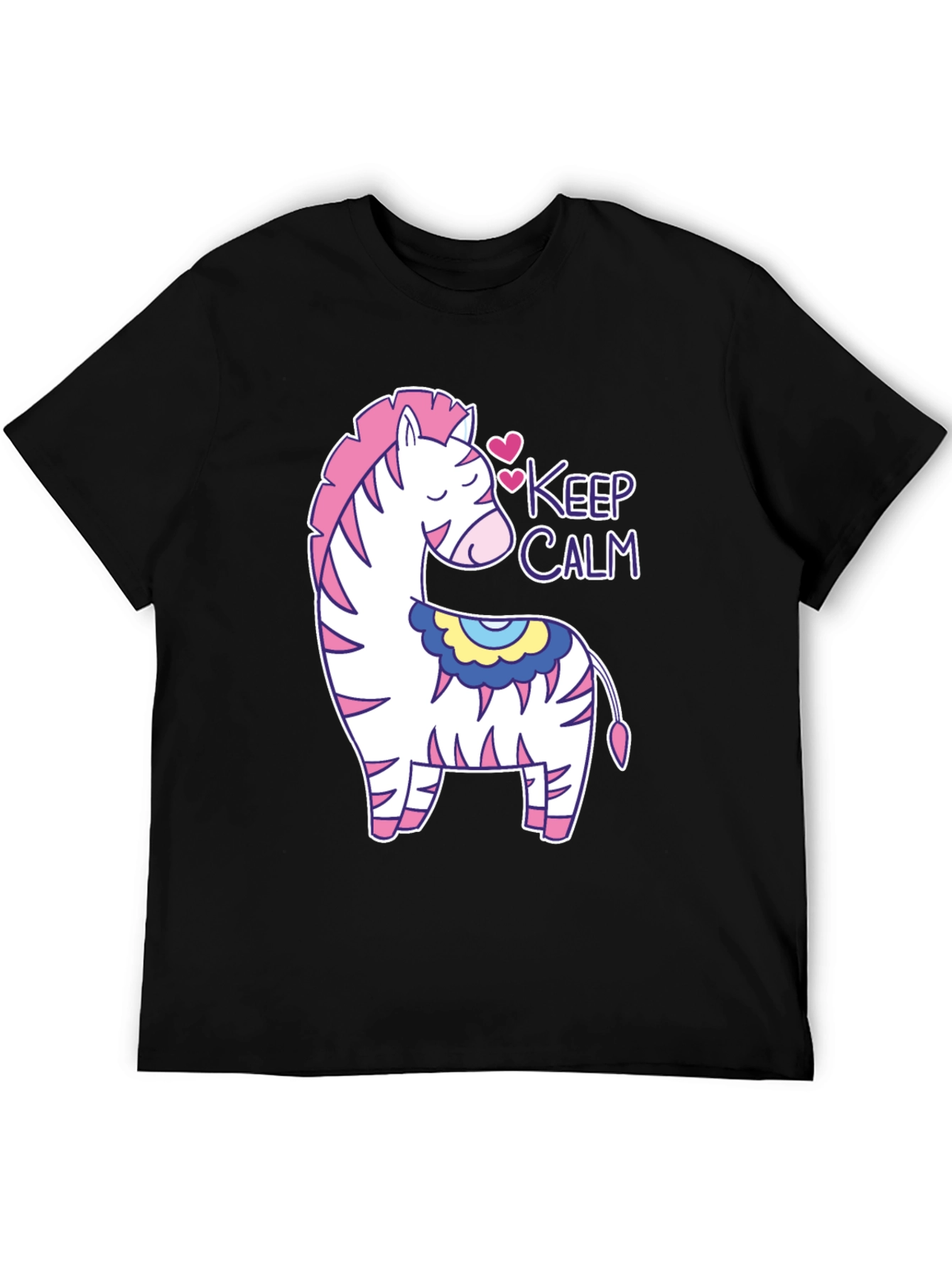 Keep Calm Zebra T-Shirt Cute Graphic Tee