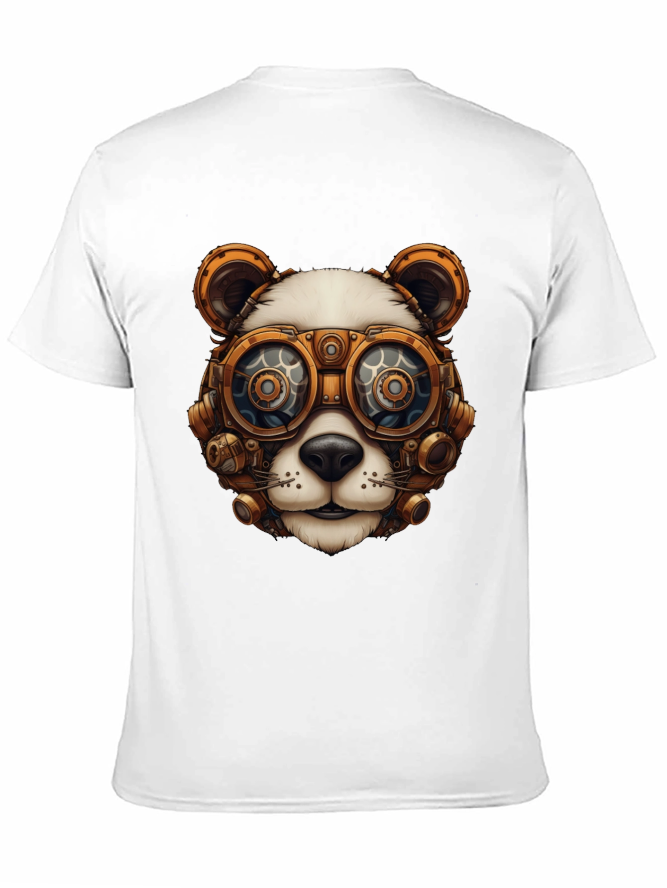 Steampunk Panda Graphic T-Shirt