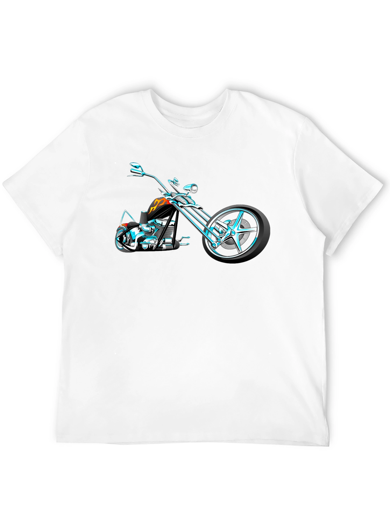 Cool Motorcycle Graphic T-Shirt - Black
