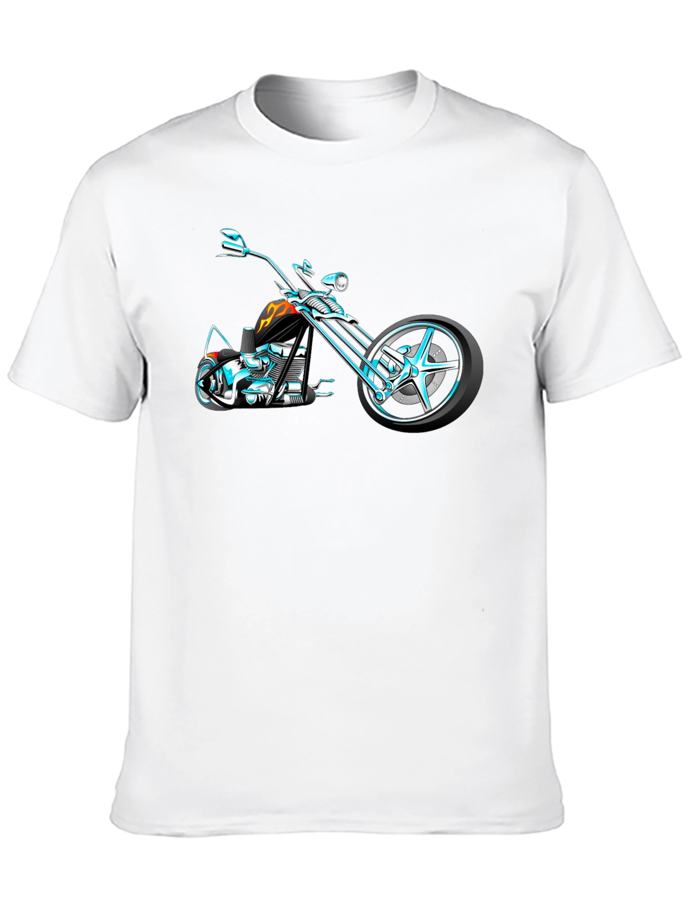 Cool Motorcycle Graphic T-Shirt - Black