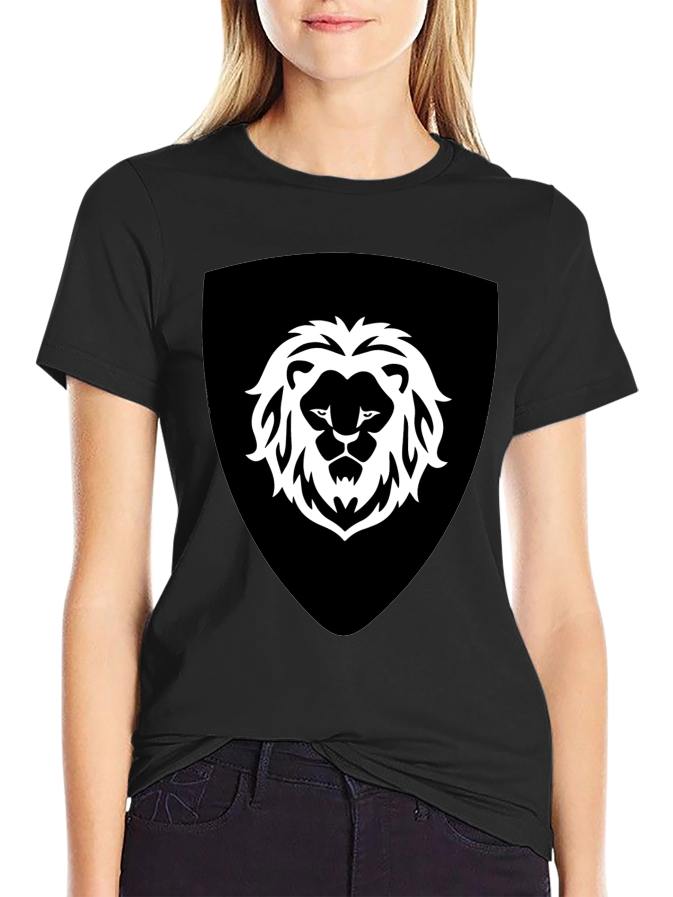 Lion Shield Graphic Tee - Bold Style