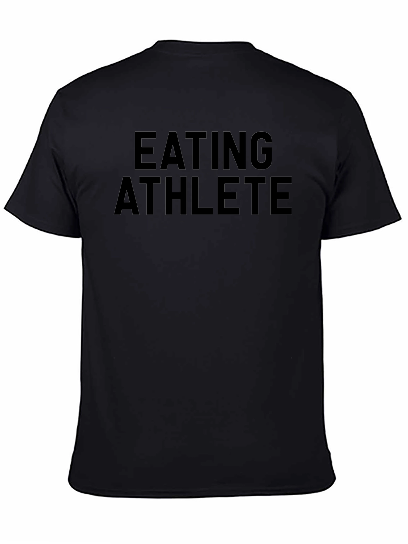 Eating Athlete Graphic Tee - Black Cotton T-Shirt