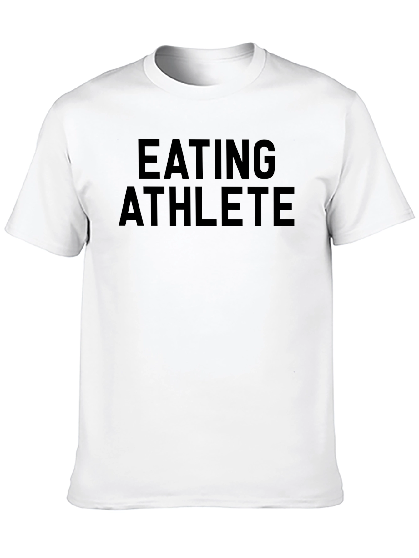 Eating Athlete Graphic Tee - Black Cotton T-Shirt