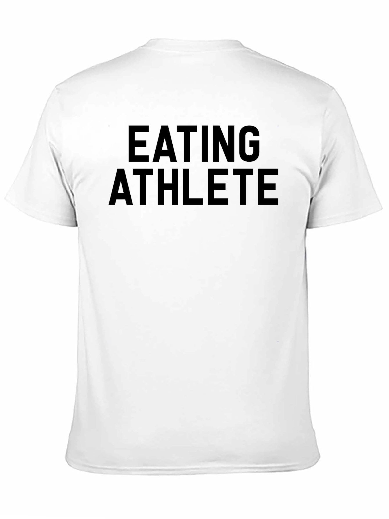 Eating Athlete Graphic Tee - Black Cotton T-Shirt