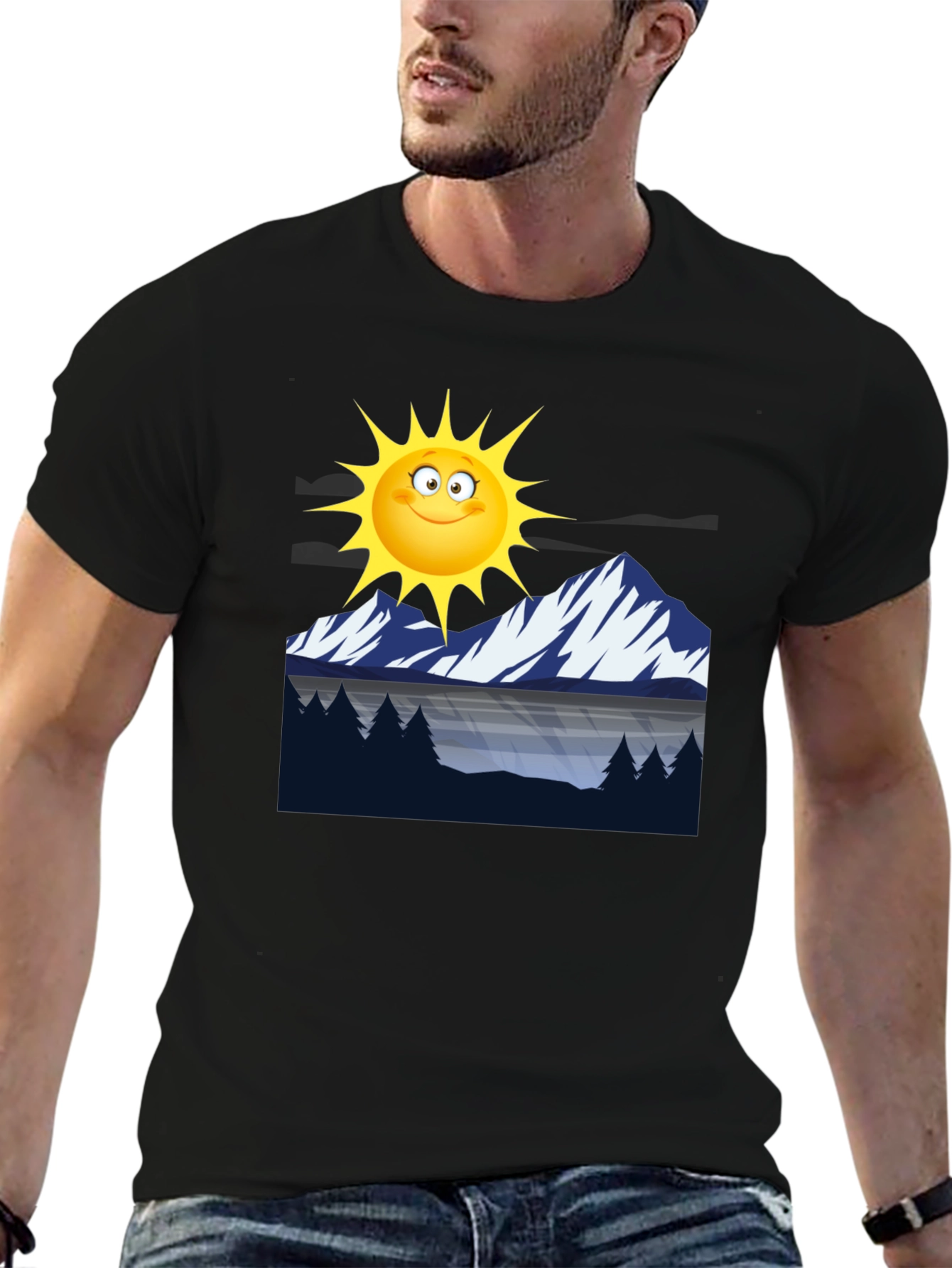 Sun & Mountains Graphic Tee - Relaxed Fit