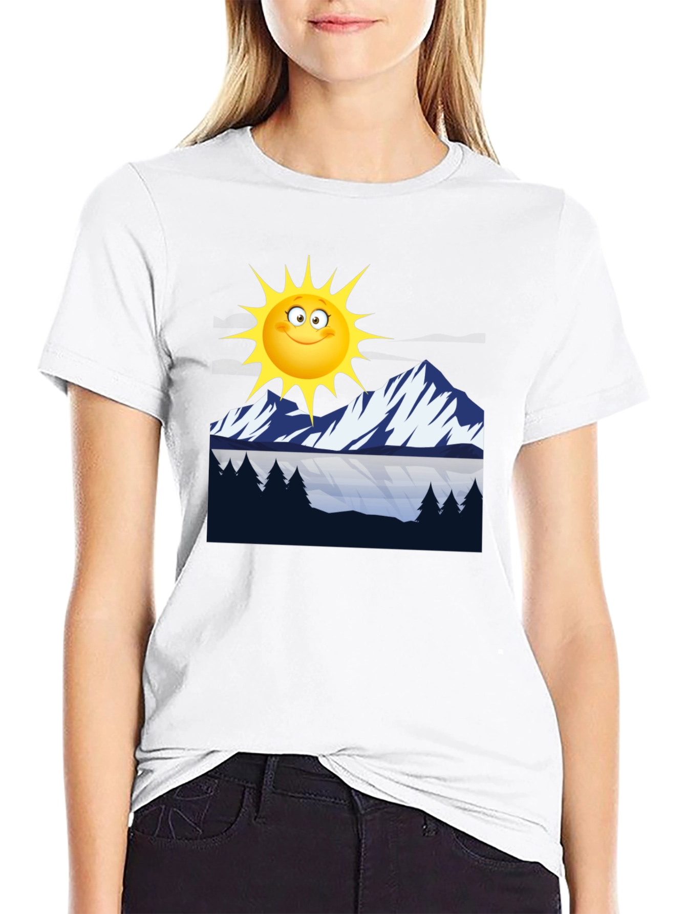 Sun & Mountains Graphic Tee - Relaxed Fit