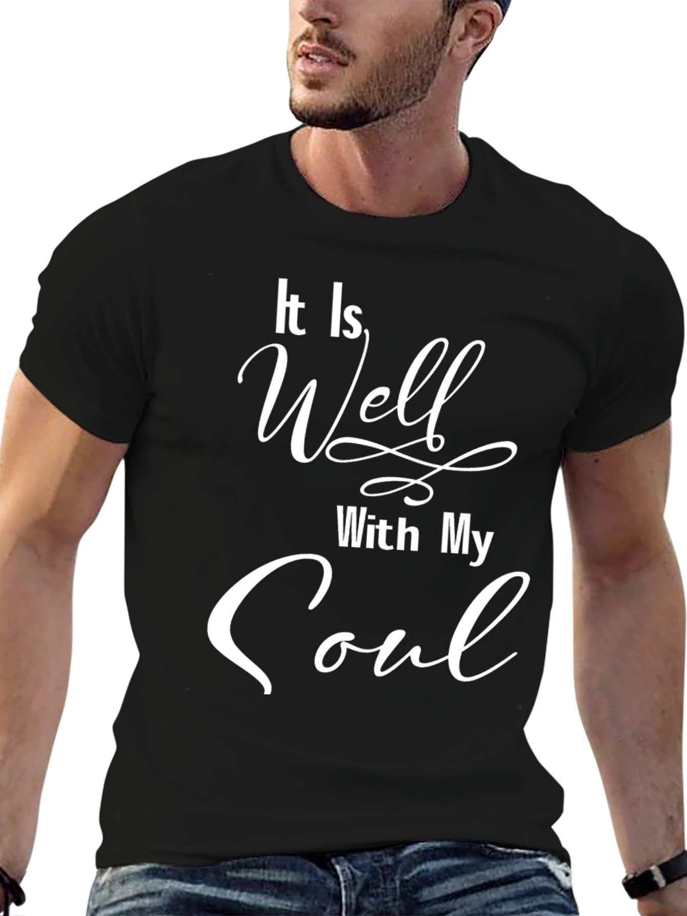 It Is Well With My Soul Black T-Shirt