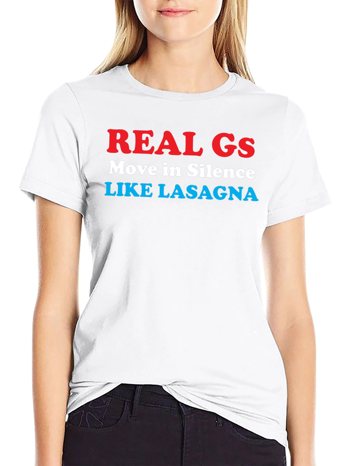 Real Gs Lasagna Graphic T-Shirt - Humor Tee