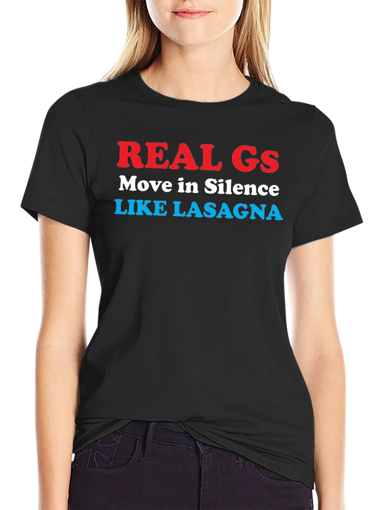 Real Gs Lasagna Graphic T-Shirt - Humor Tee