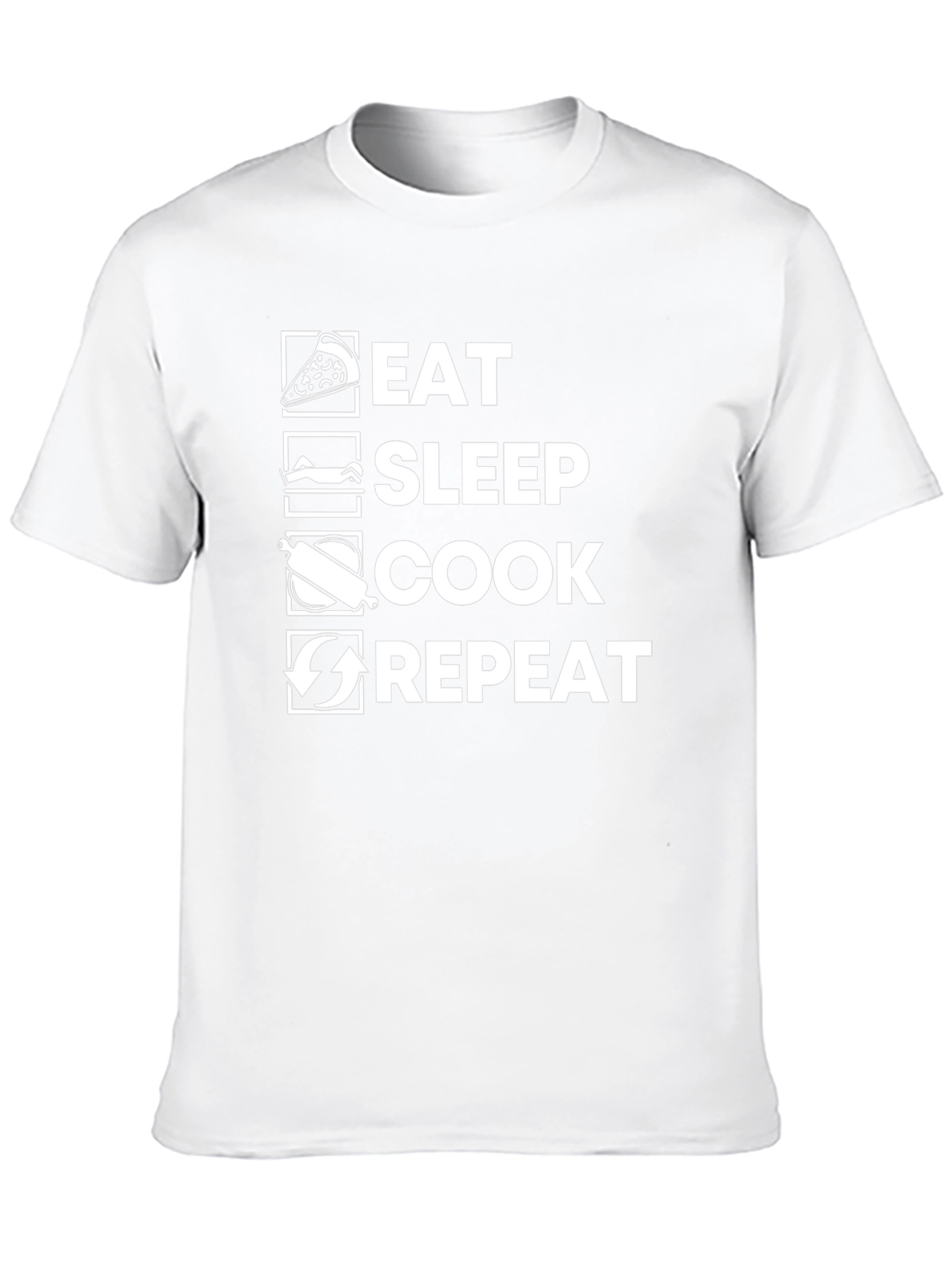 Eat Sleep Cook Repeat Graphic Tee