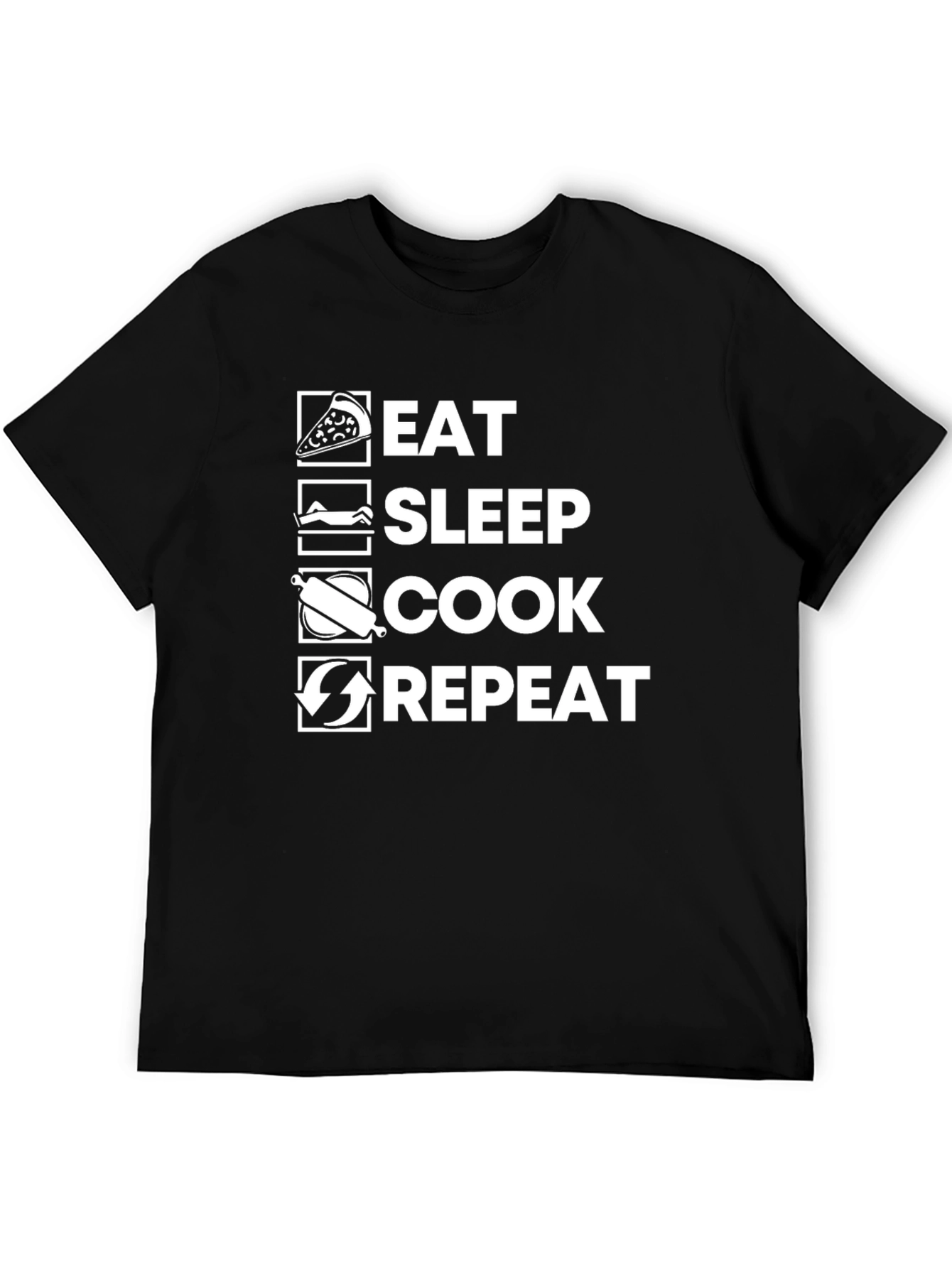 Eat Sleep Cook Repeat Graphic Tee