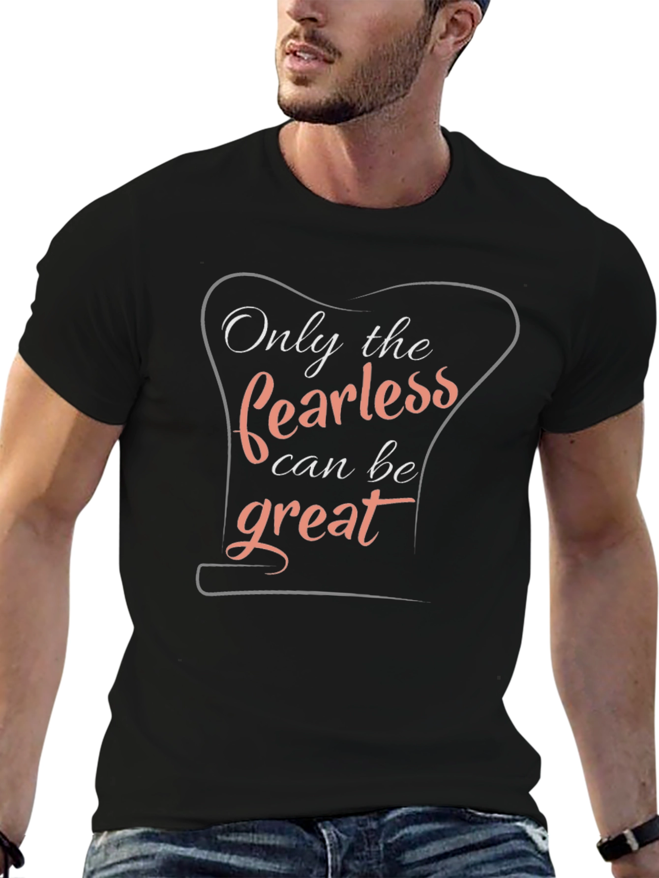 Fearless Graphic Tee - Bold Style Black T-Shirt