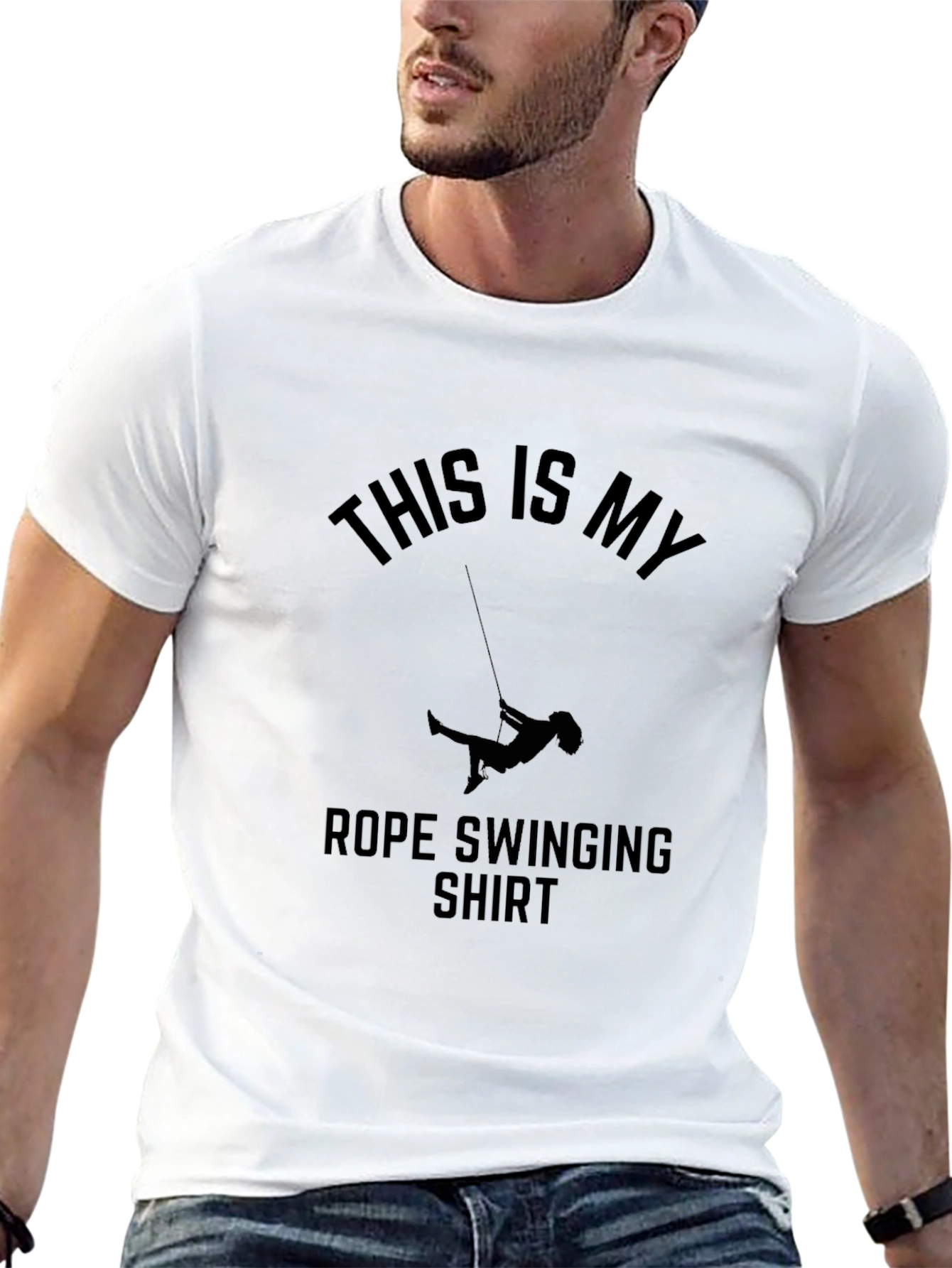Rope Swinging Shirt - Novelty Graphic Tee