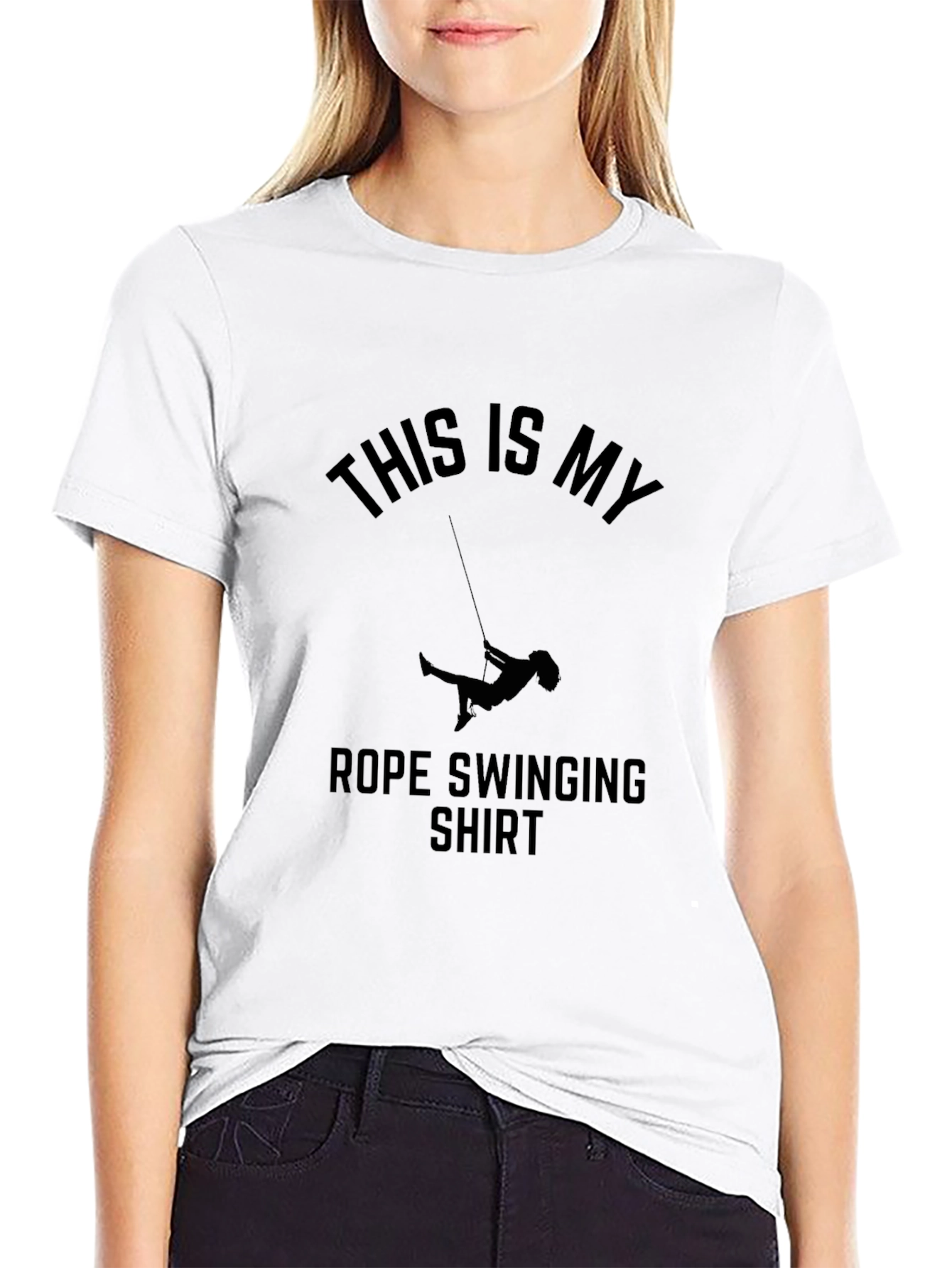 Rope Swinging Shirt - Novelty Graphic Tee