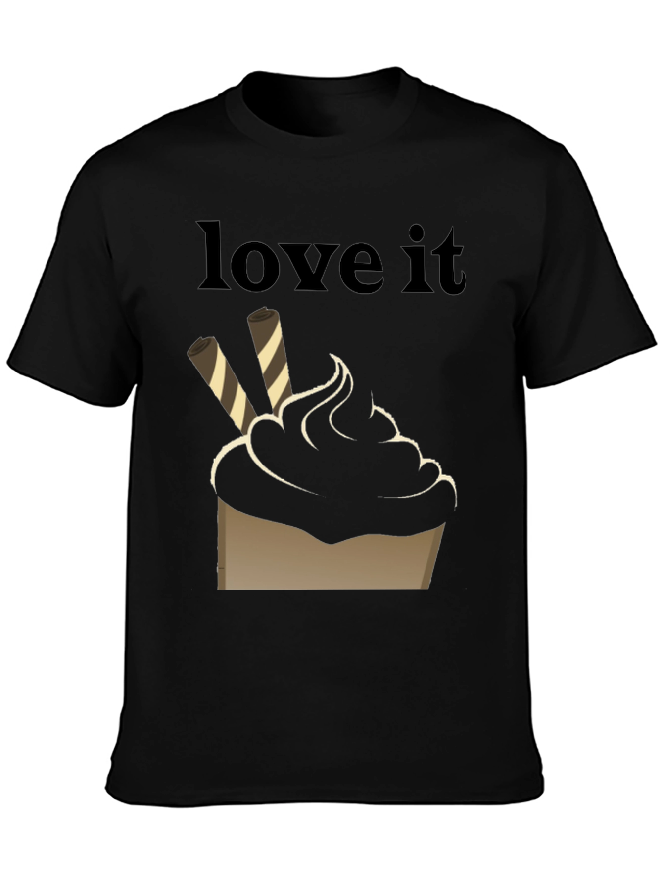 Love It Dessert T-Shirt - Black Graphic Tee
