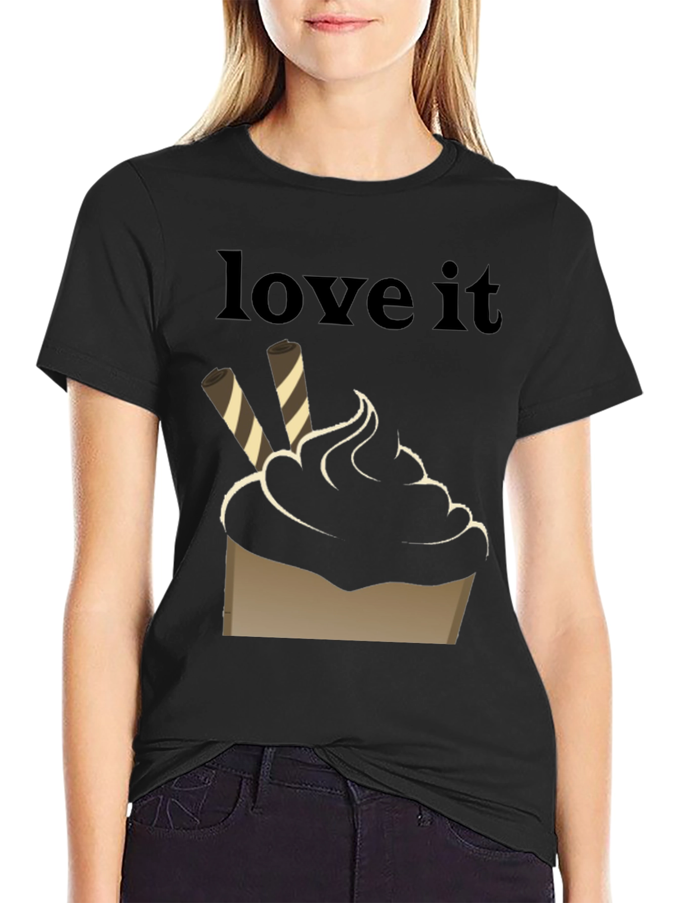 Love It Dessert T-Shirt - Black Graphic Tee