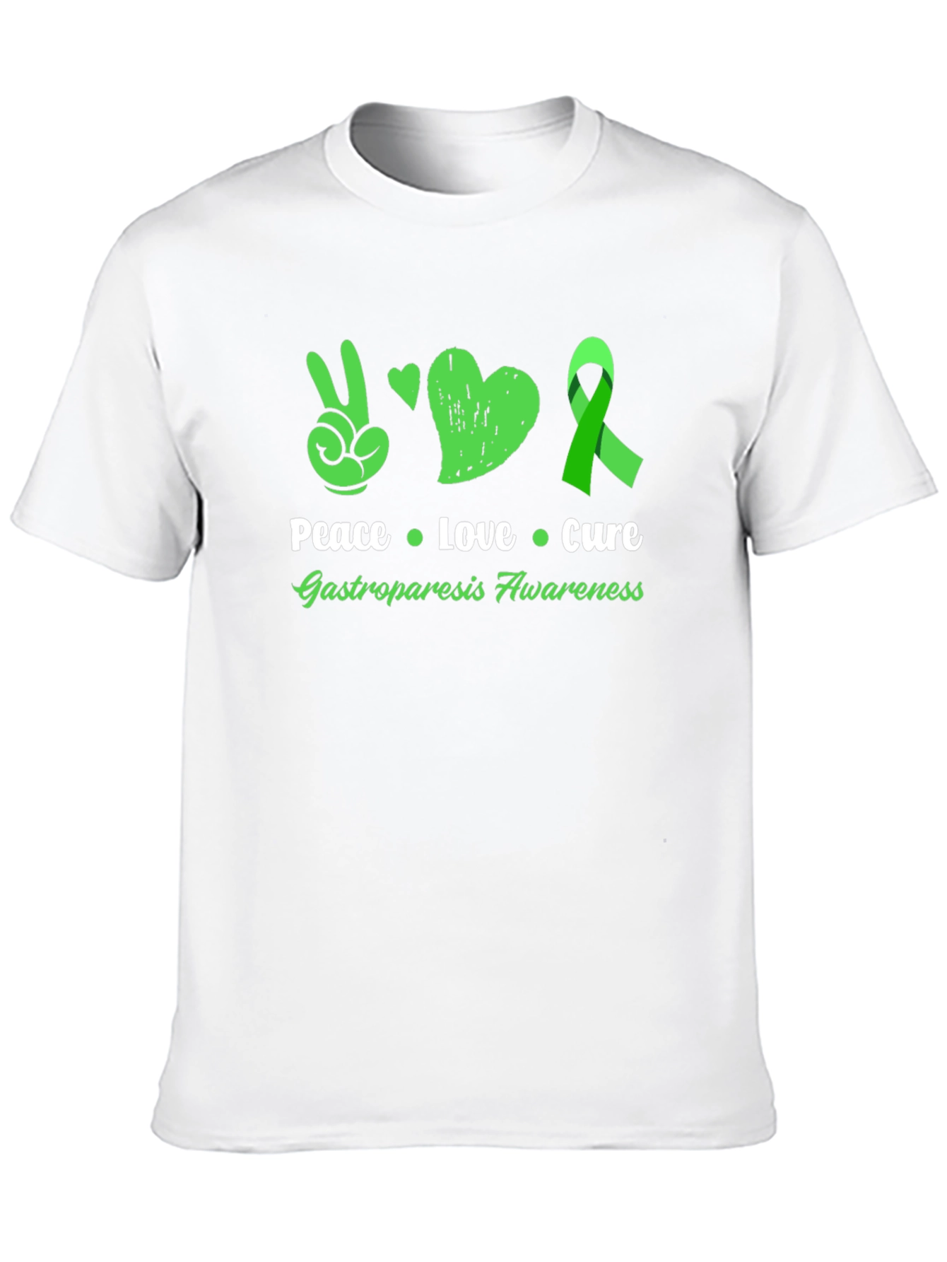 Peace Love Cure Gastroparesis Awareness T-Shirt