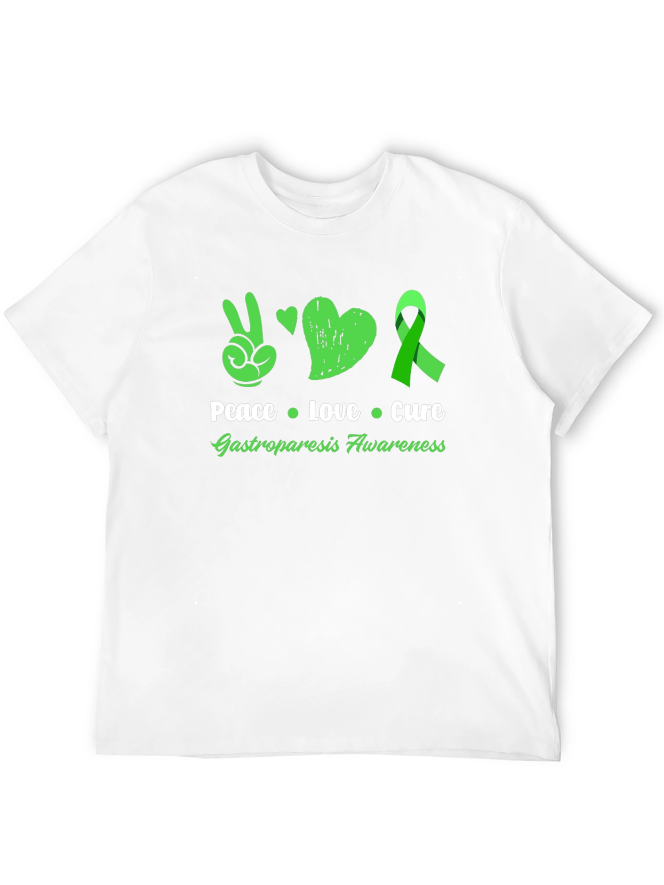 Peace Love Cure Gastroparesis Awareness T-Shirt