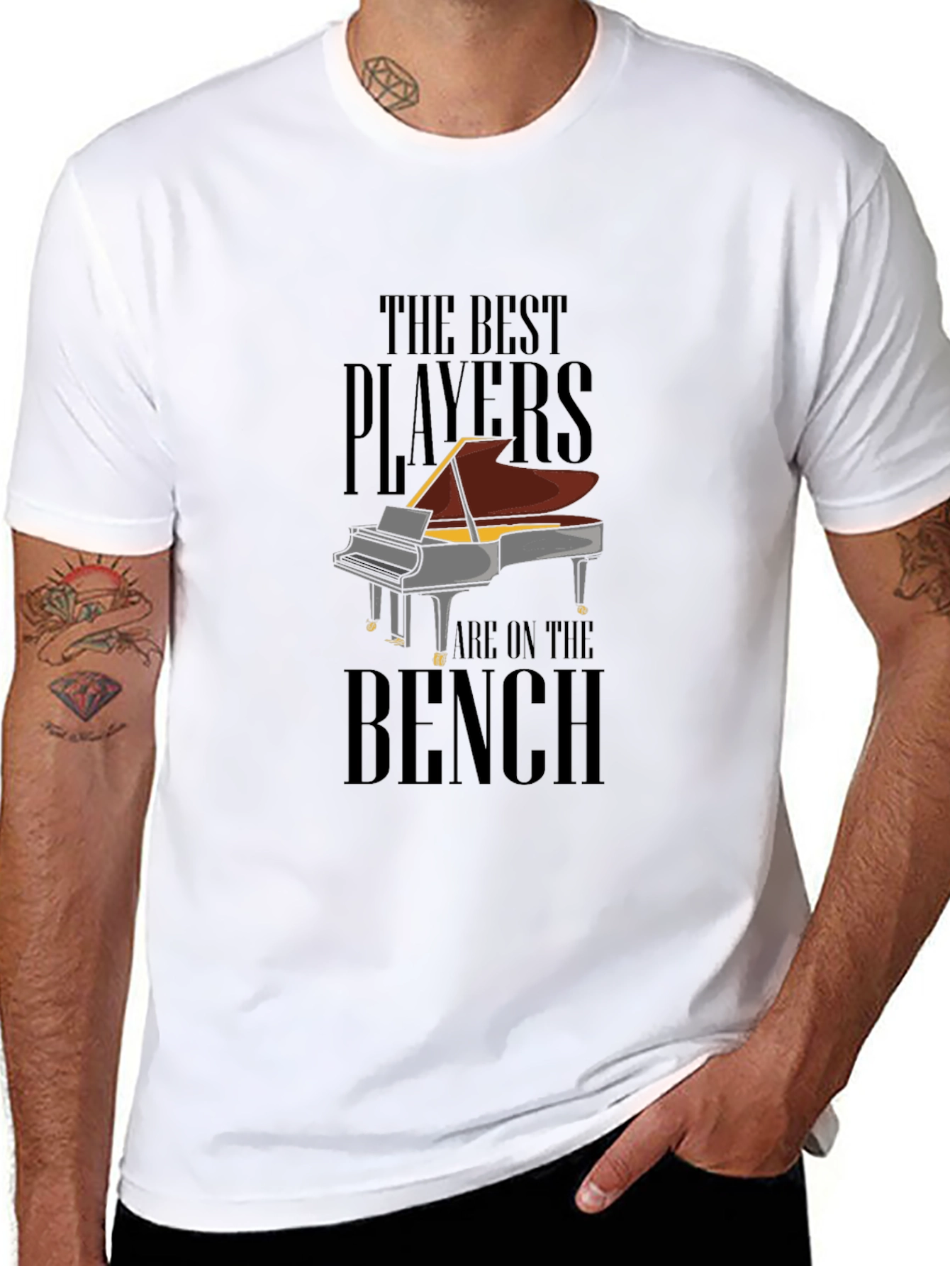 The Best Players Piano T-Shirt - Musician Tee