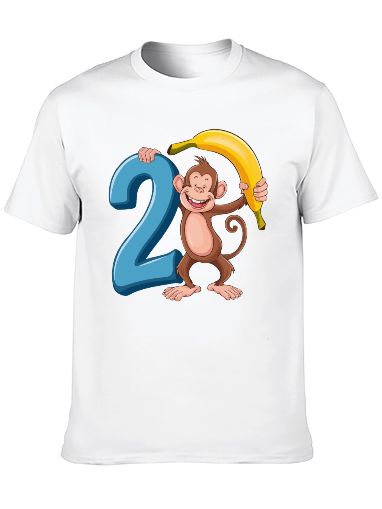 2nd Birthday Monkey Banana T-Shirt