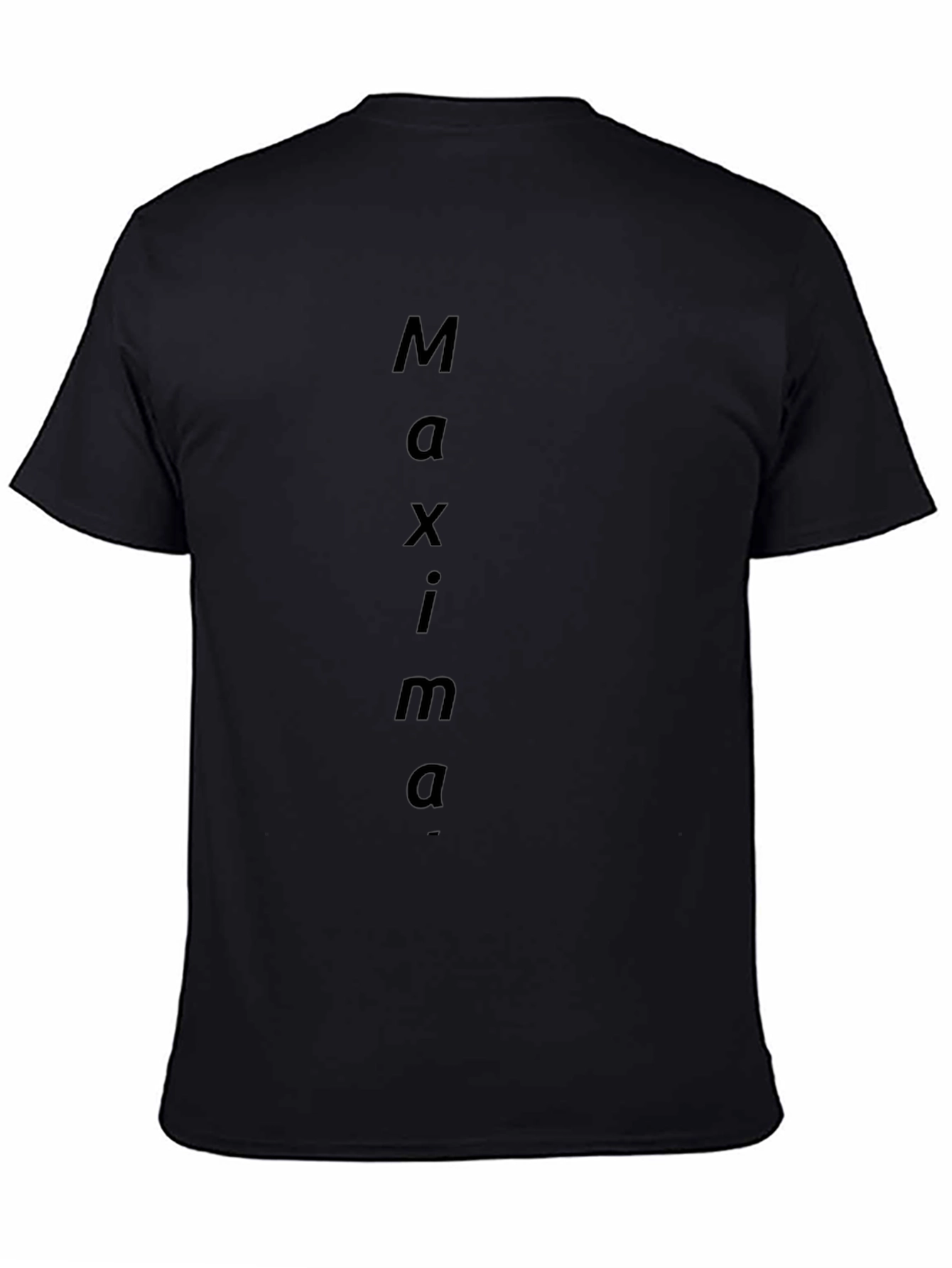 Maxima Black Cotton T-Shirt