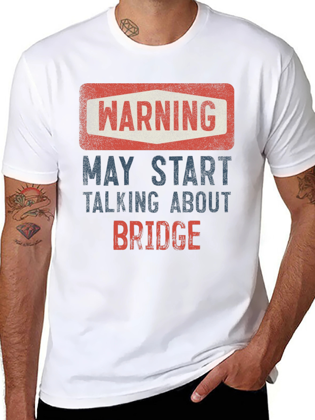 Warning May Start Talking About Bridge T-Shirt