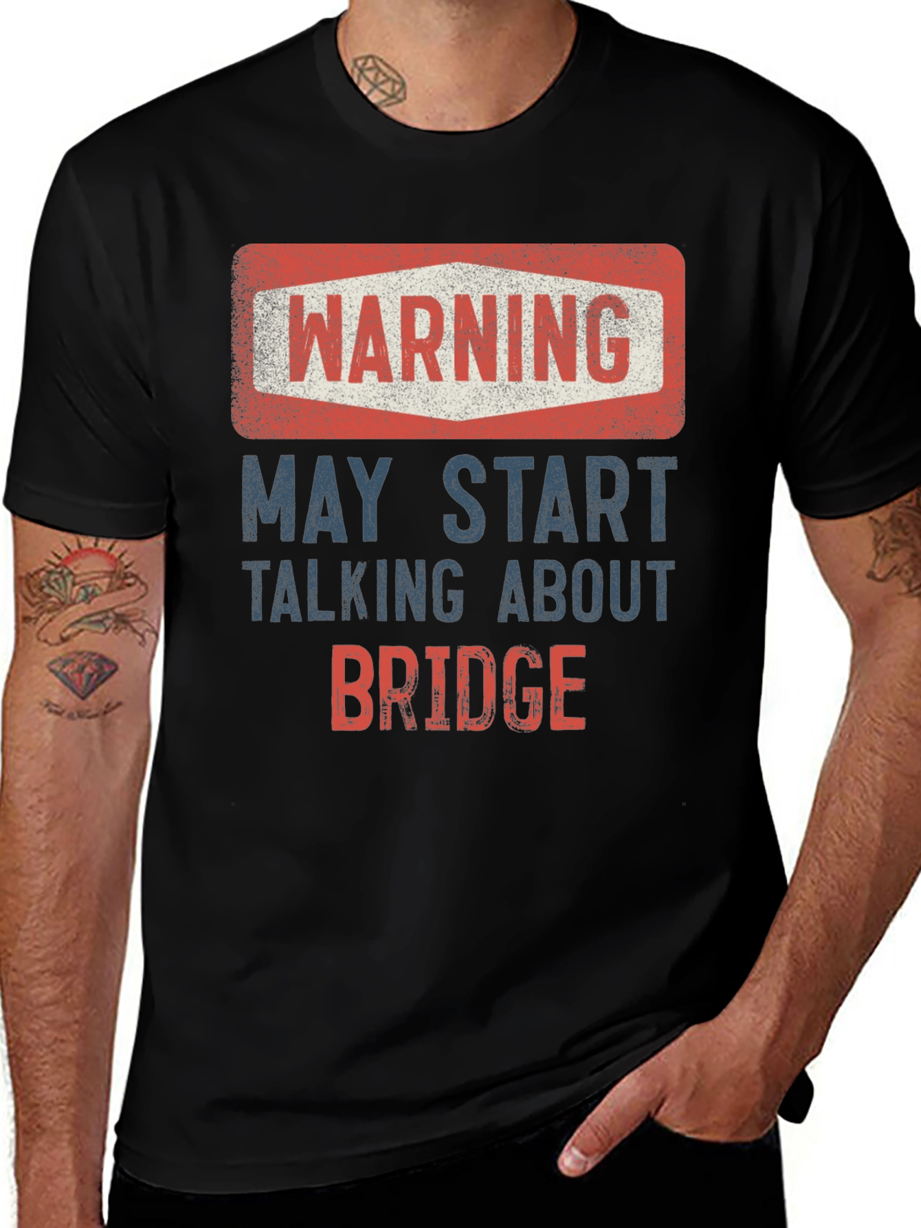 Warning May Start Talking About Bridge T-Shirt