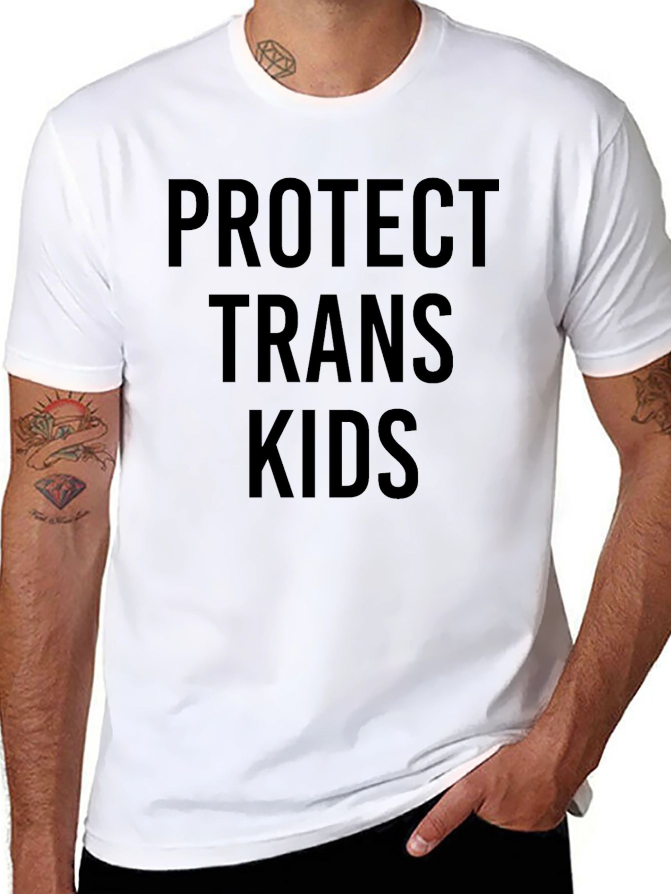 Protect Trans Kids Black T-Shirt