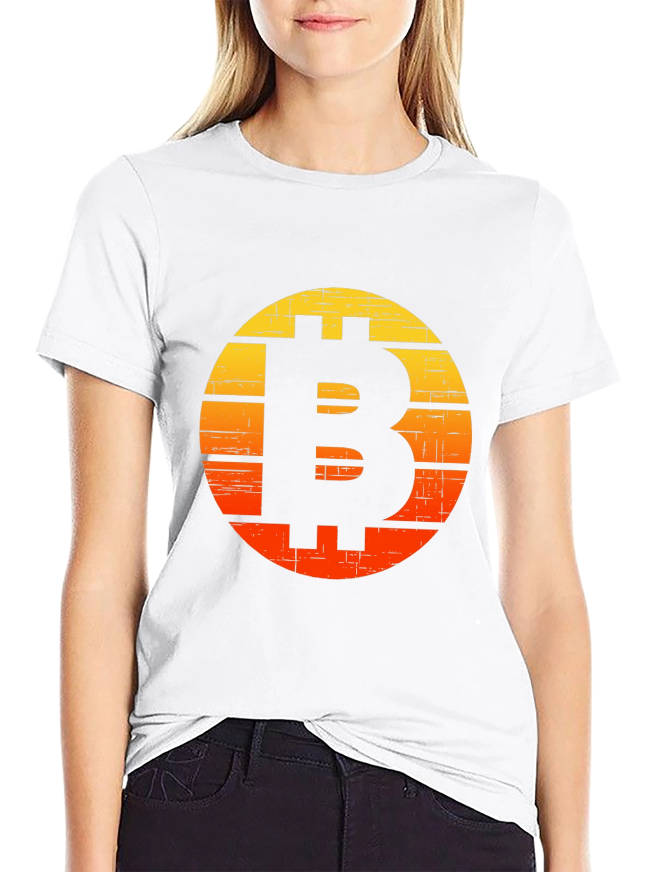 Bitcoin Sunset Graphic T-Shirt