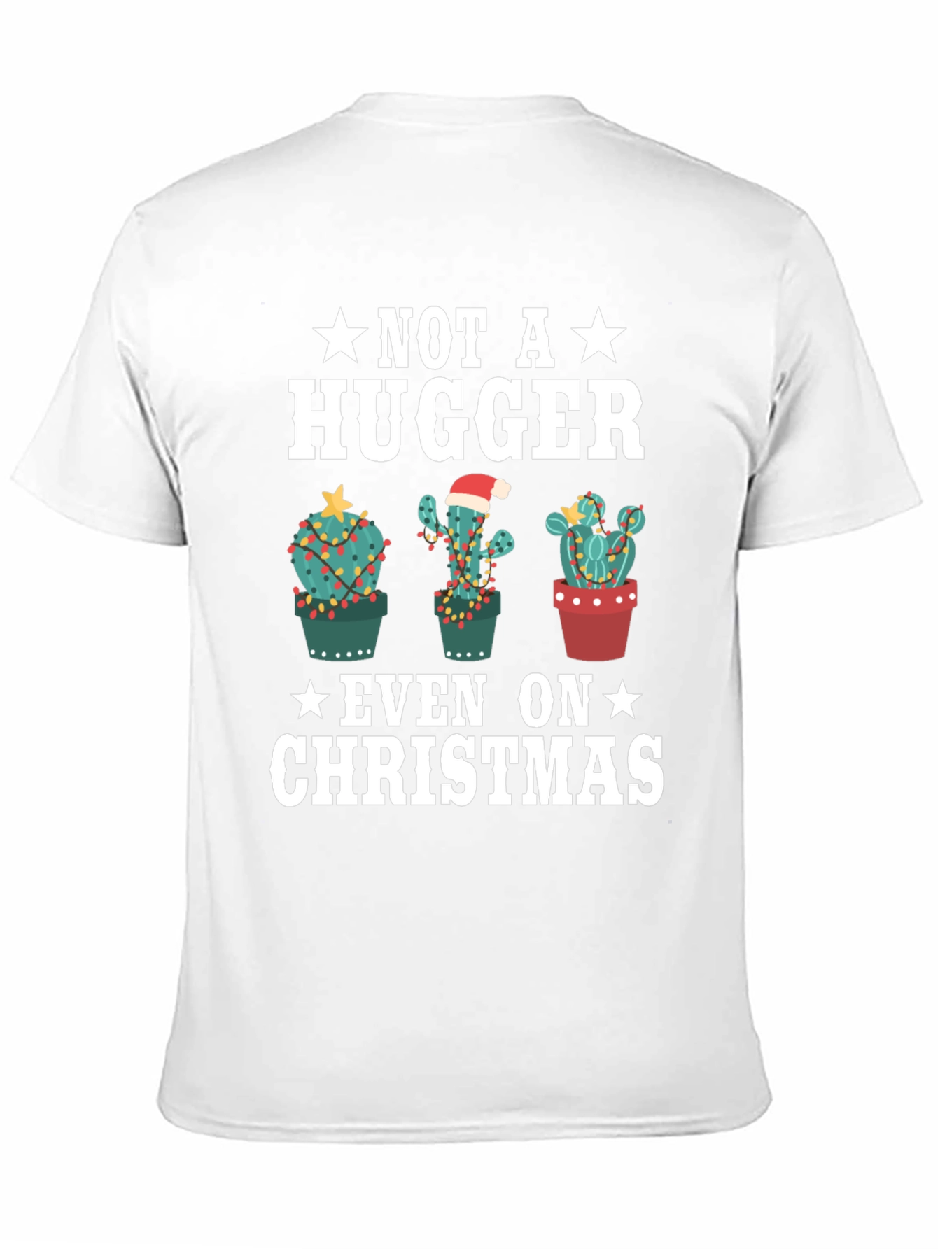 Not a Hugger Christmas Cactus T-Shirt