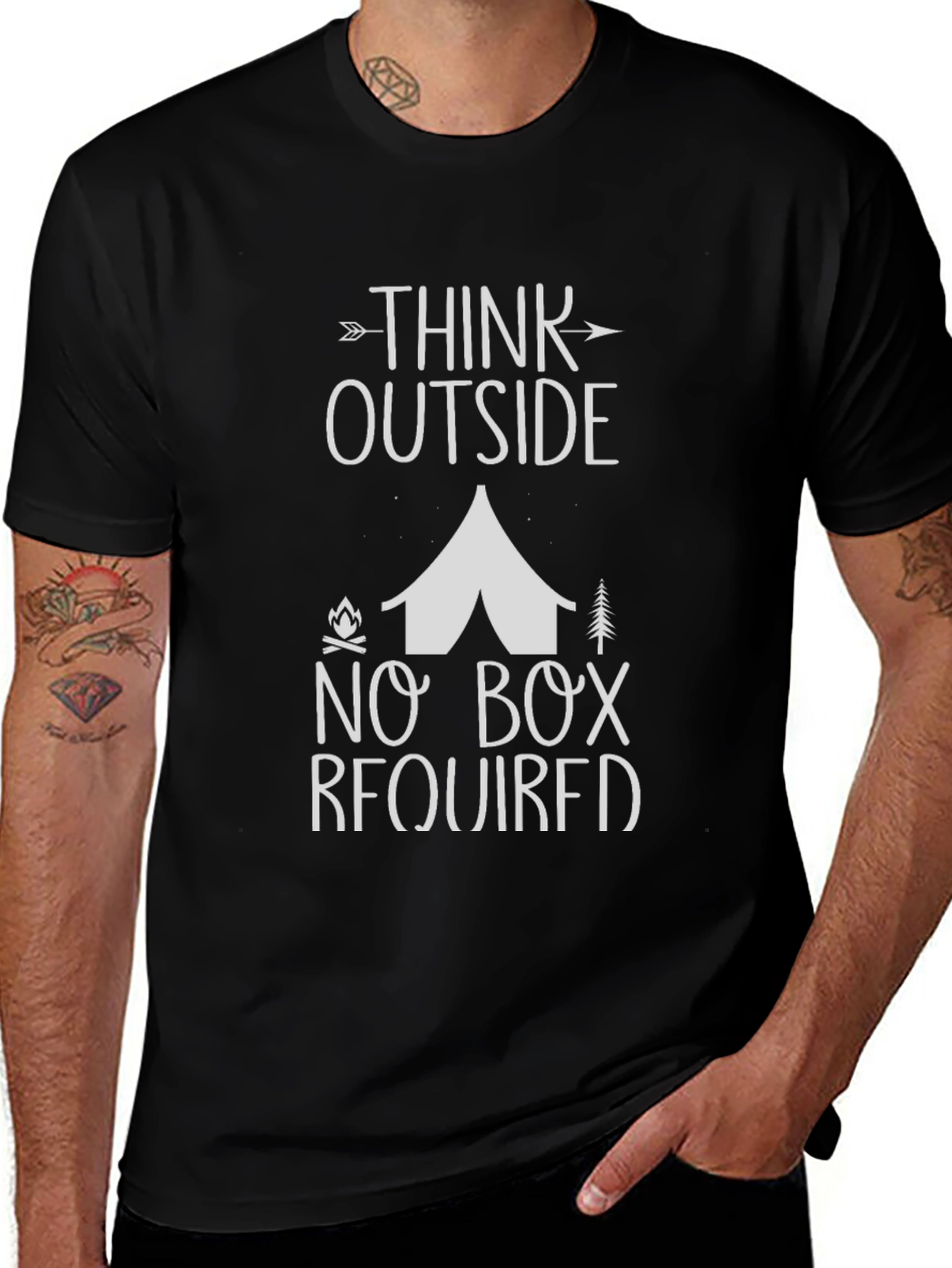 Think Outside T-Shirt - Camping Adventure Tee