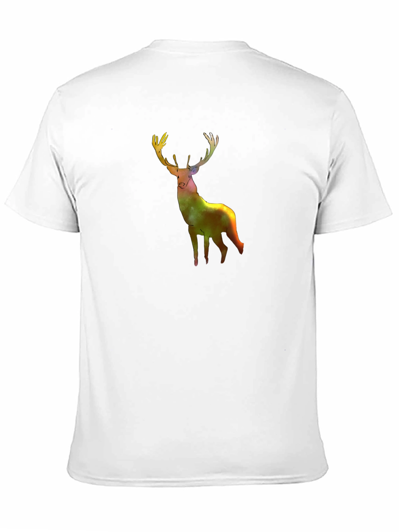 Galaxy Deer Graphic Tee - Stylish Mens Black T-Shirt