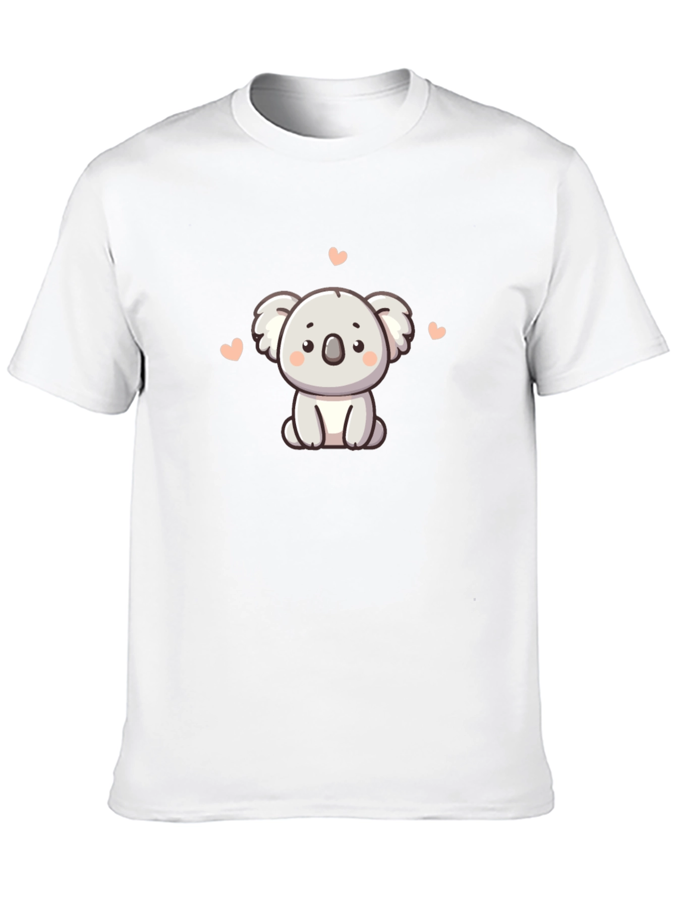 Cute Koala Graphic T-Shirt - Black