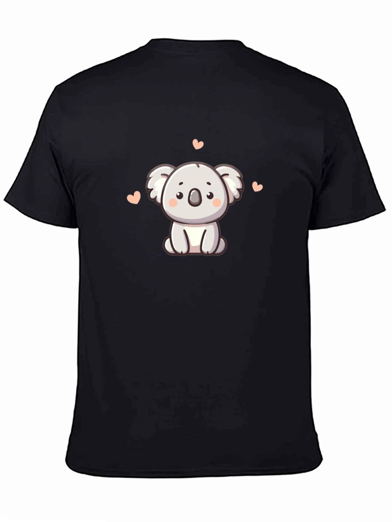 Cute Koala Graphic T-Shirt - Black