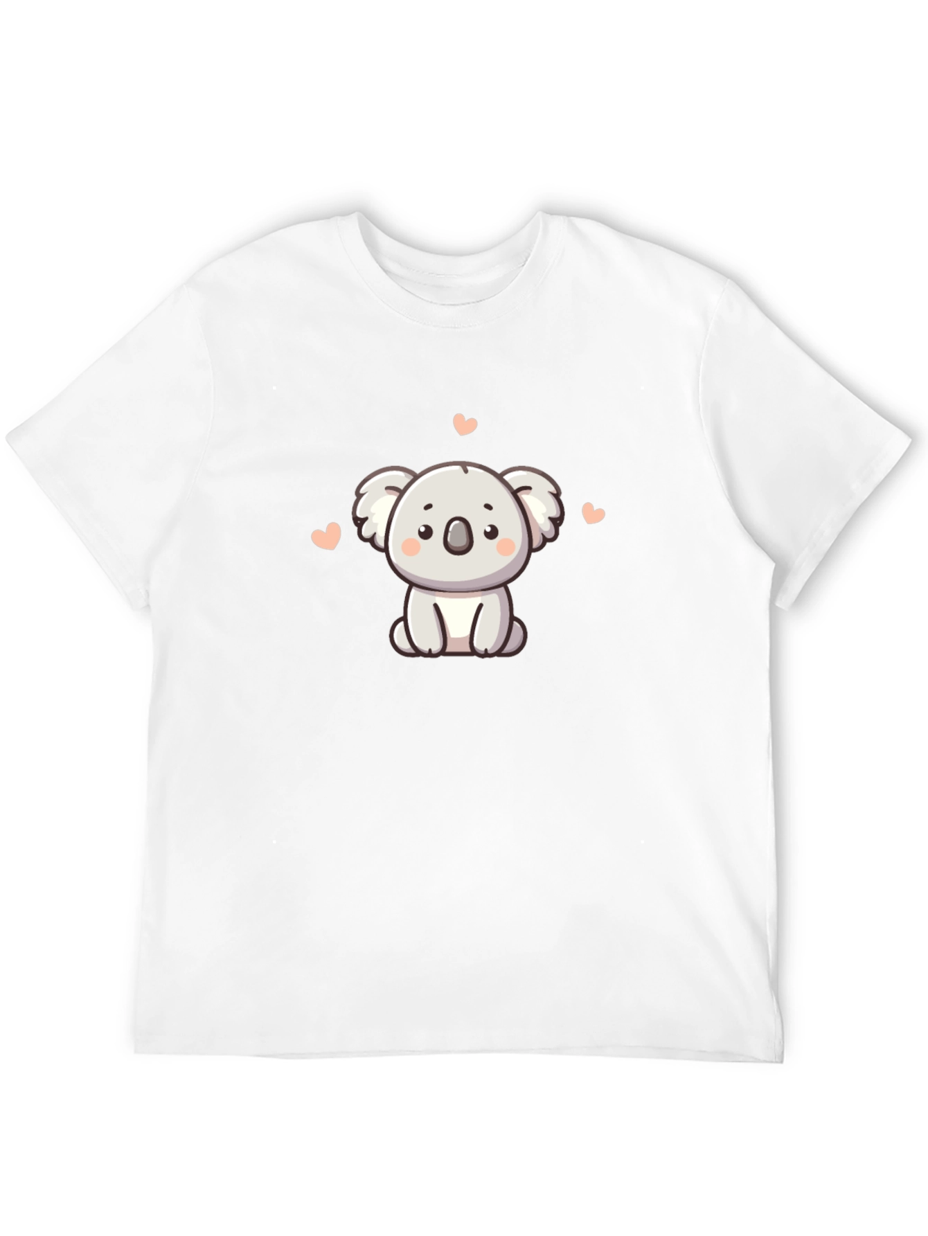 Cute Koala Graphic T-Shirt - Black