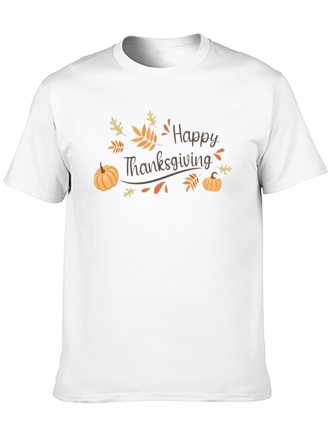 Happy Thanksgiving Graphic Tee - Black Unisex T-Shirt