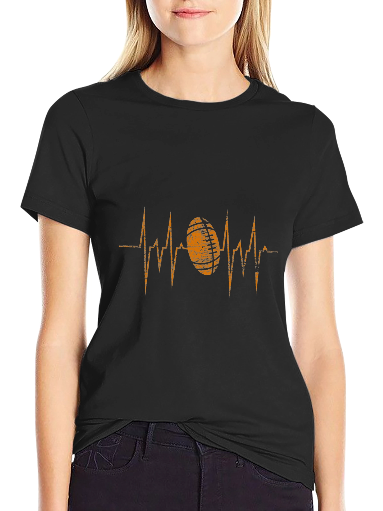 Rugby Heartbeat Graphic T-Shirt
