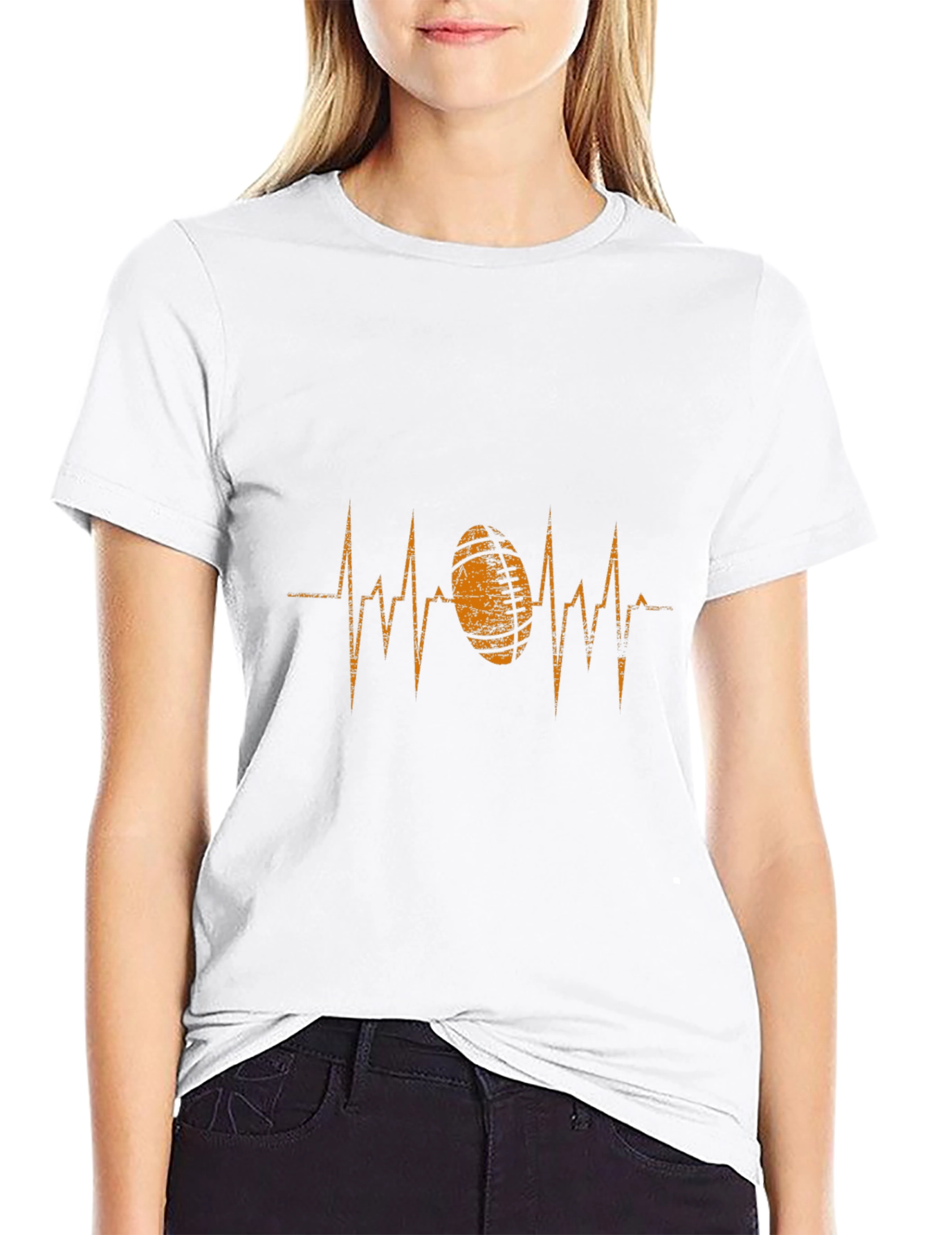 Rugby Heartbeat Graphic T-Shirt