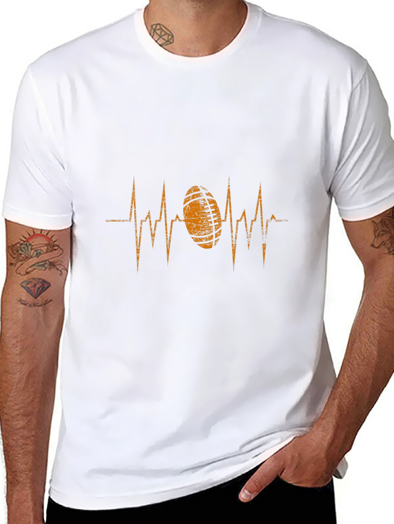 Rugby Heartbeat Graphic T-Shirt