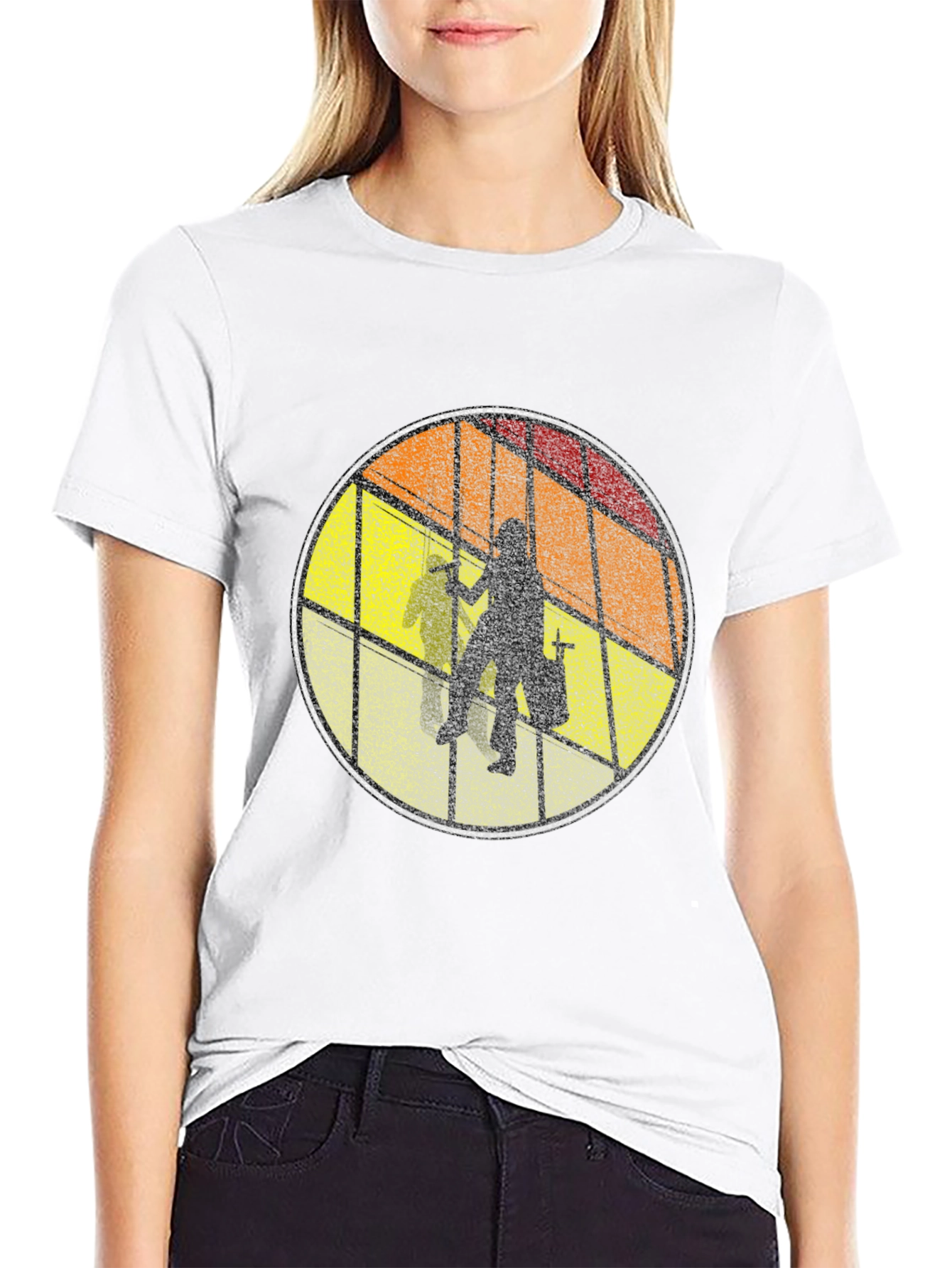 Retro Window Washer Graphic T-Shirt
