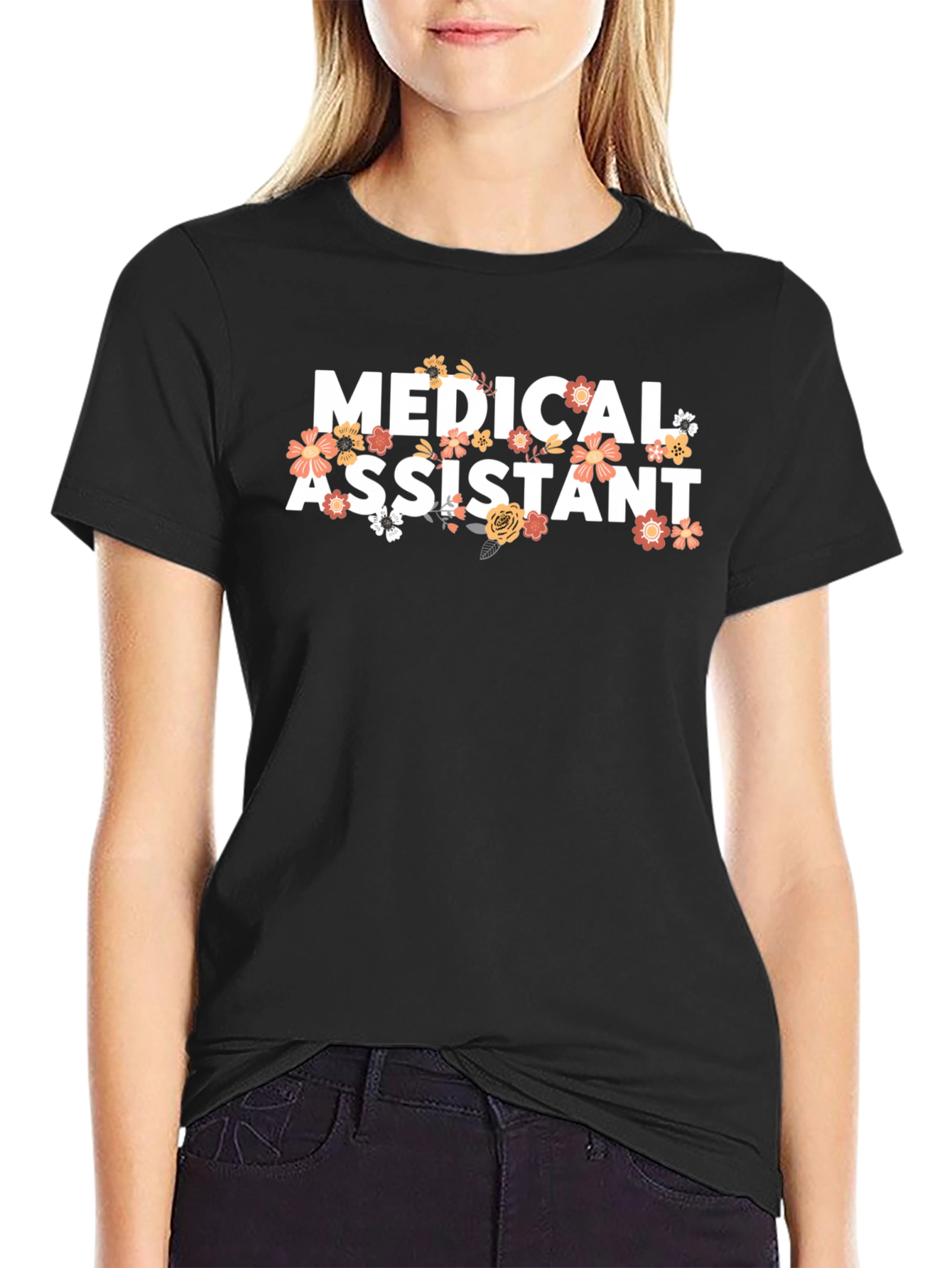 Medical Assistant Floral T-Shirt