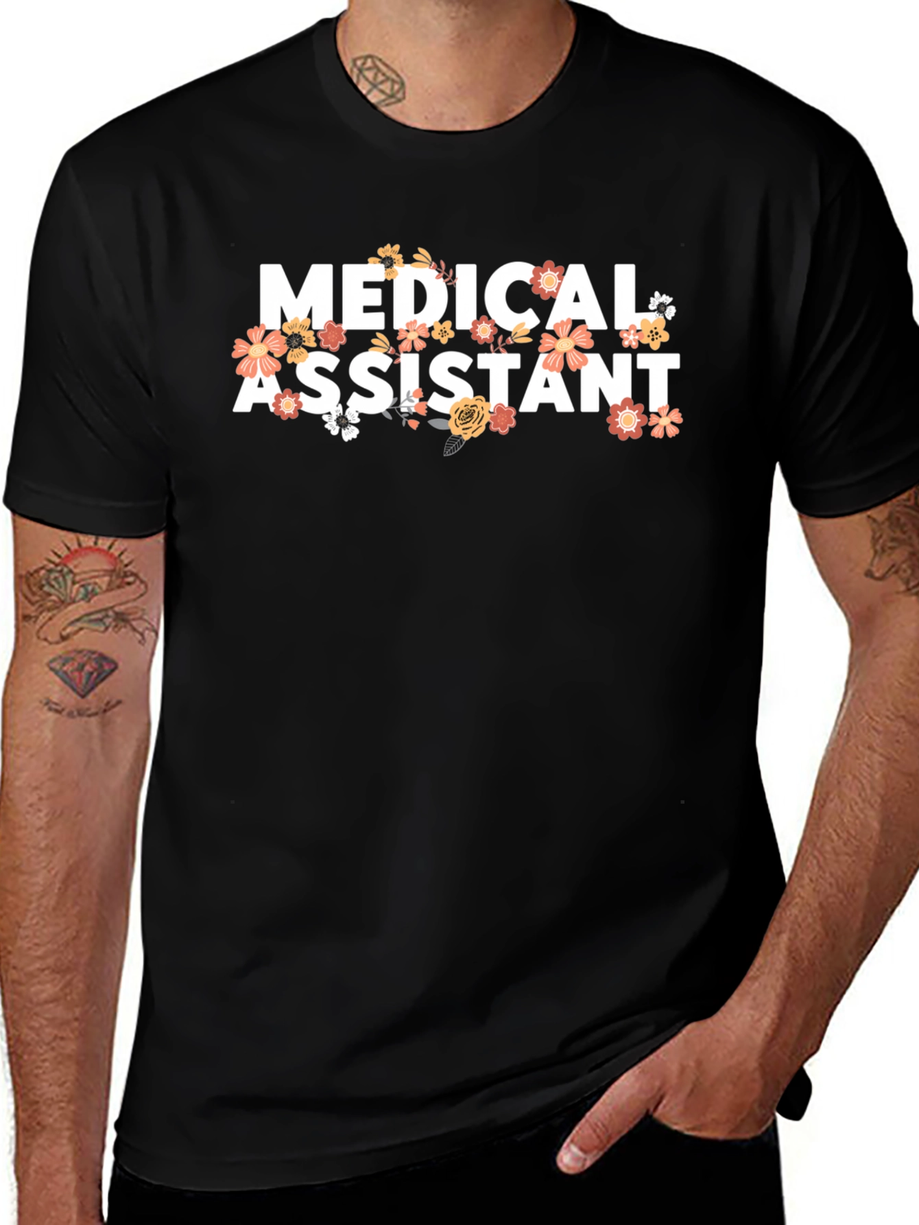 Medical Assistant Floral T-Shirt